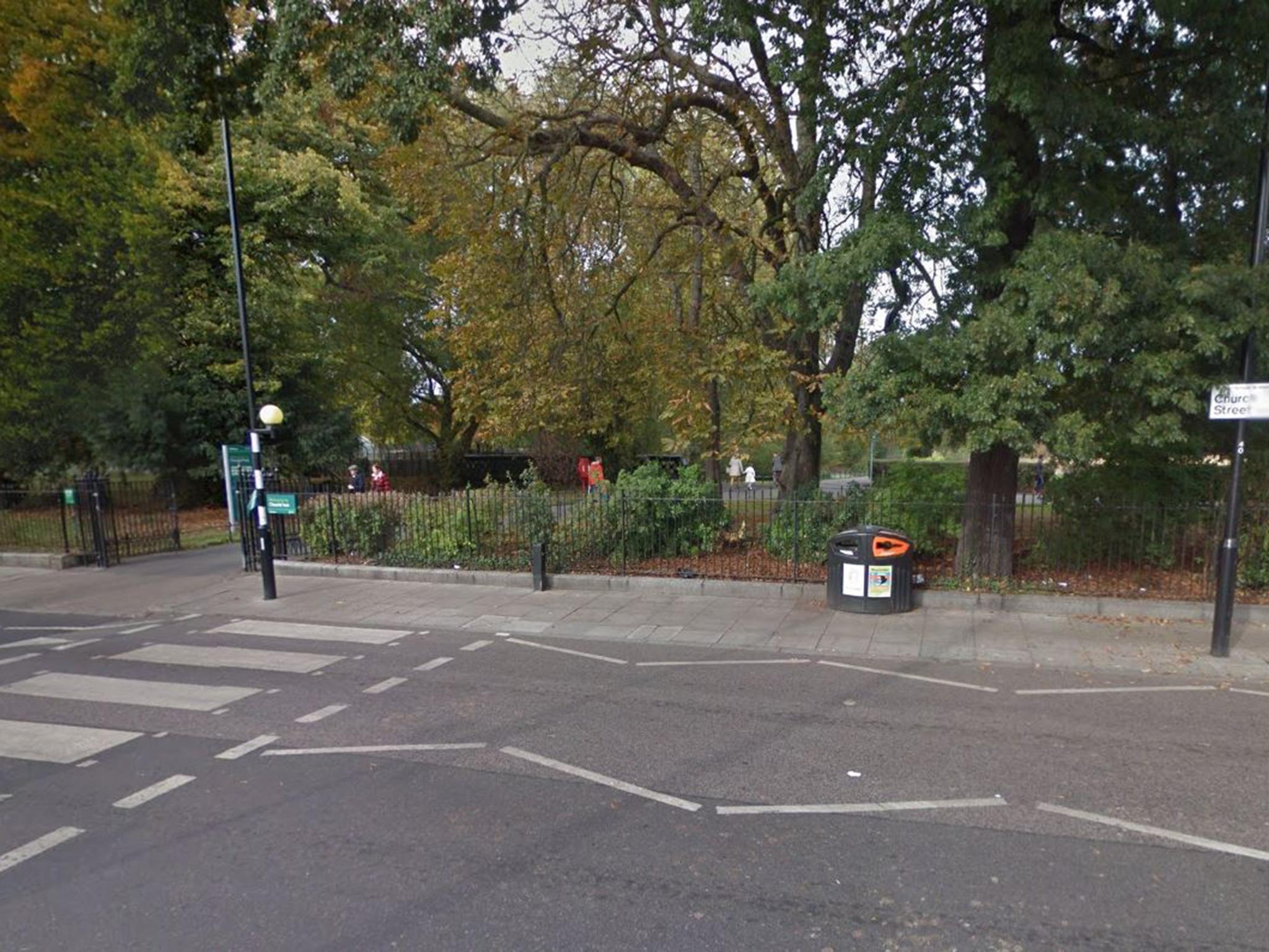 The three youngsters were on their way home from Clissold Park in Stoke Newington