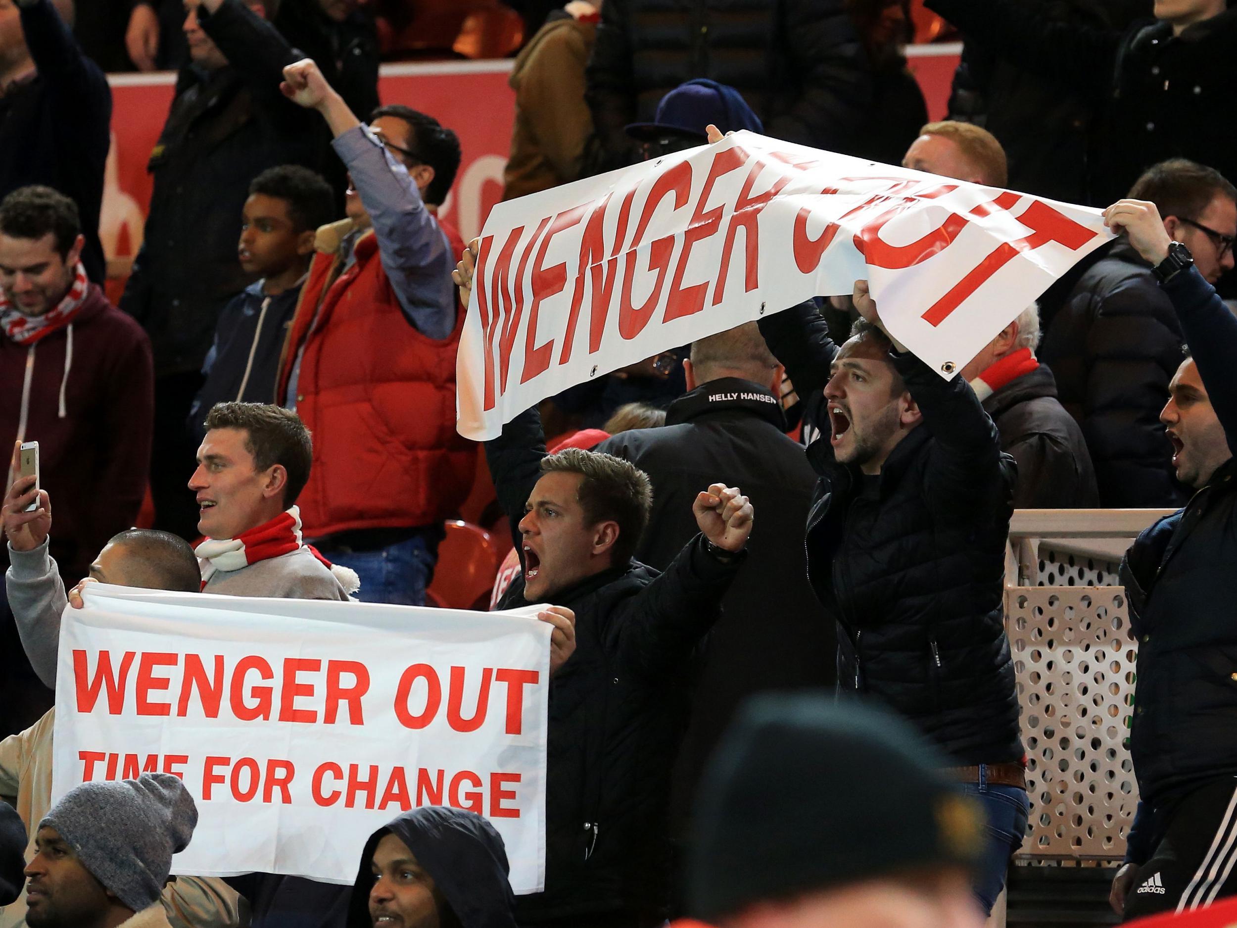 The Wenger Out protests continued this week