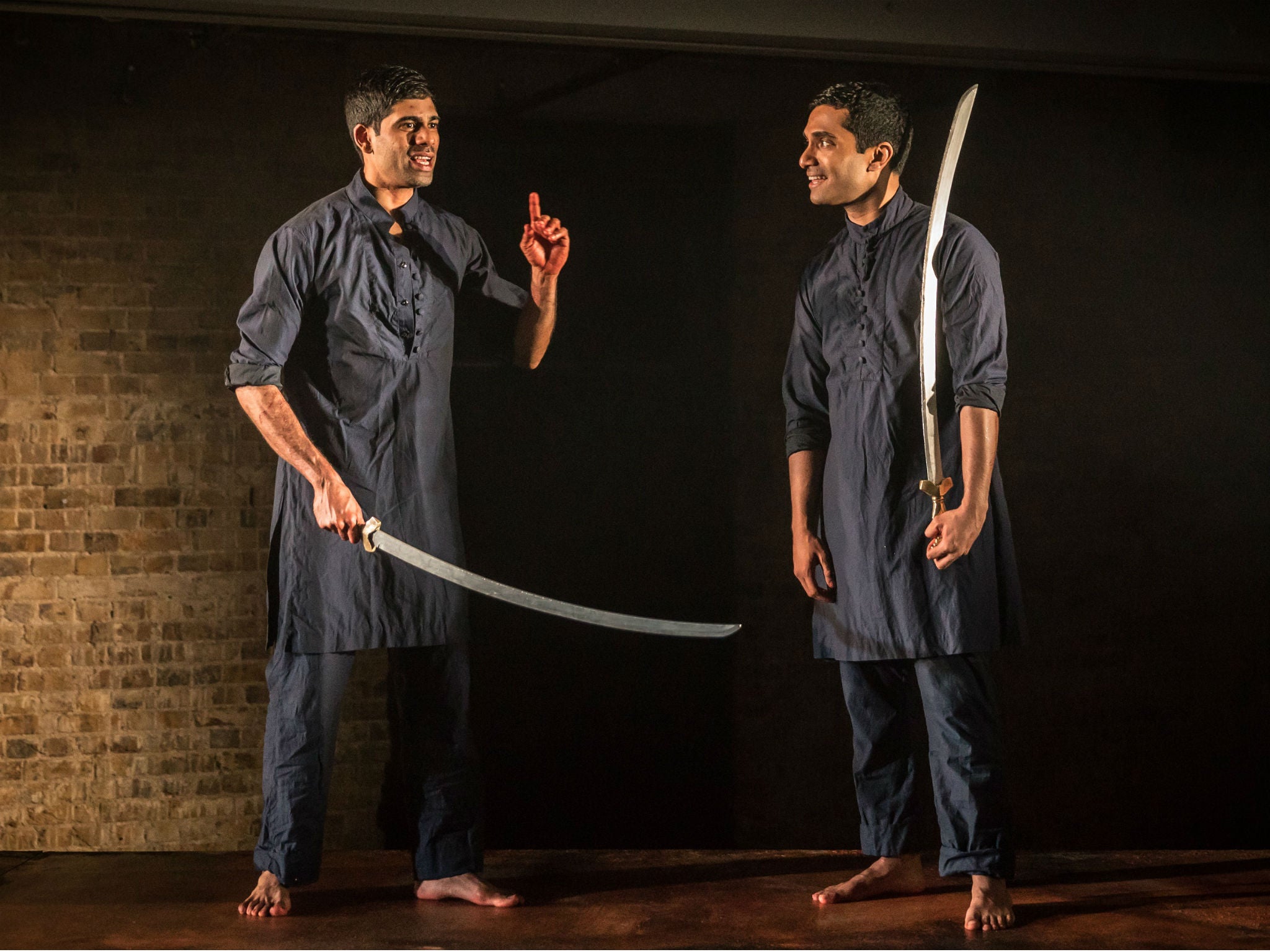 Darren Kuppman and Danny Ashok in 'Guards at the Taj' at the Bush Theatre