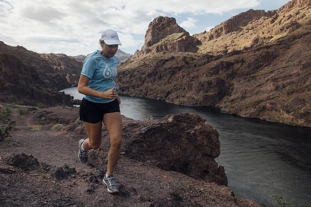 Running alongside the Colorado River