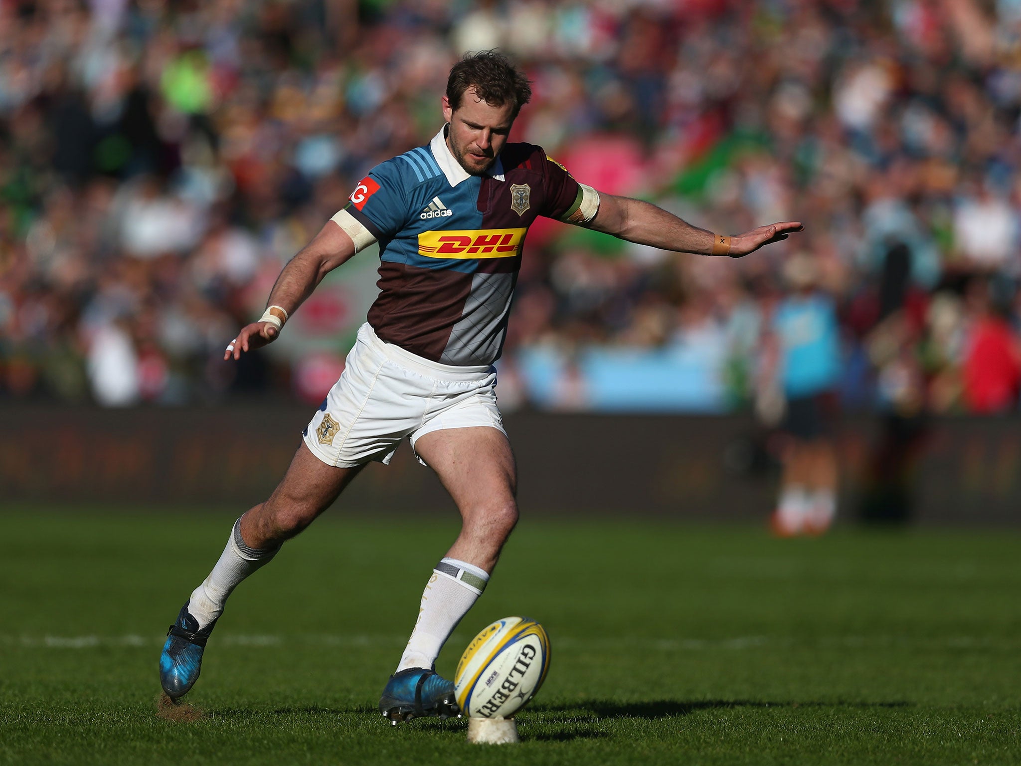 Evans has scored an unrivalled 2,217 points for Harlequins