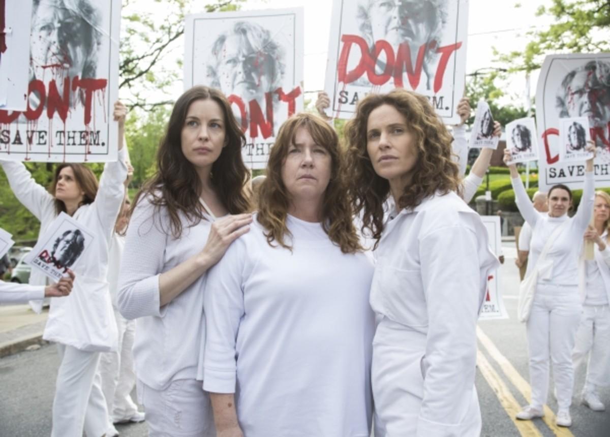 The Guilty Remnant (left to right: Liv Tyler, Ann Dowd. Amy Brenneman)