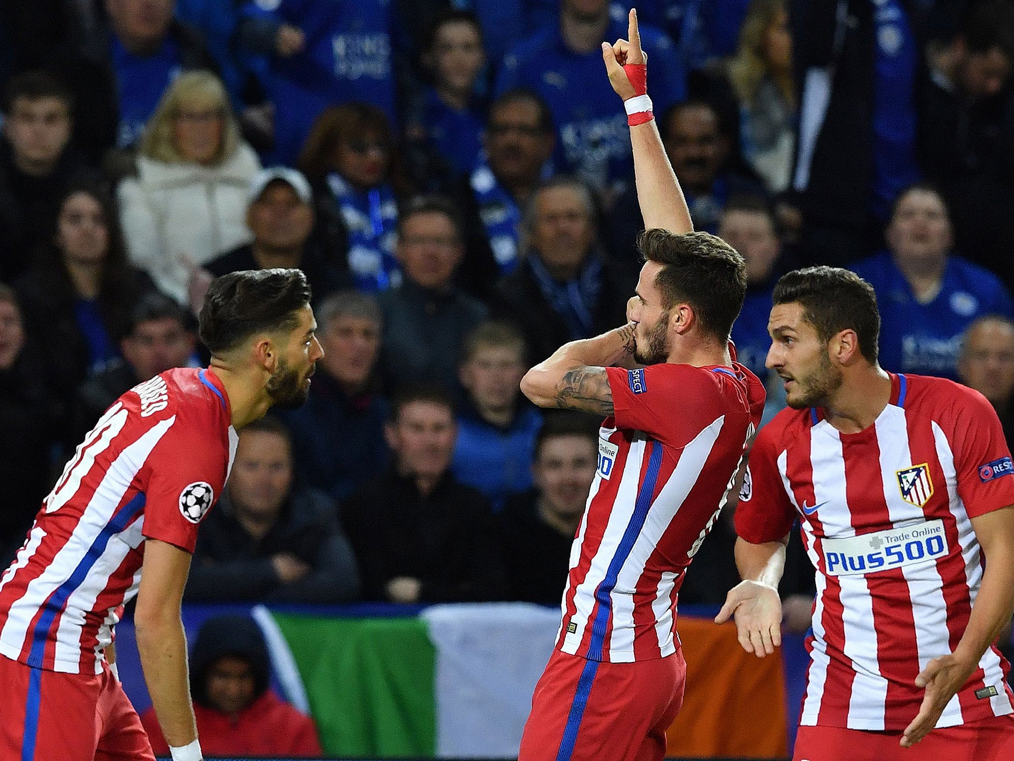 Saul Niguez's header proved enough to send the La Liga side through