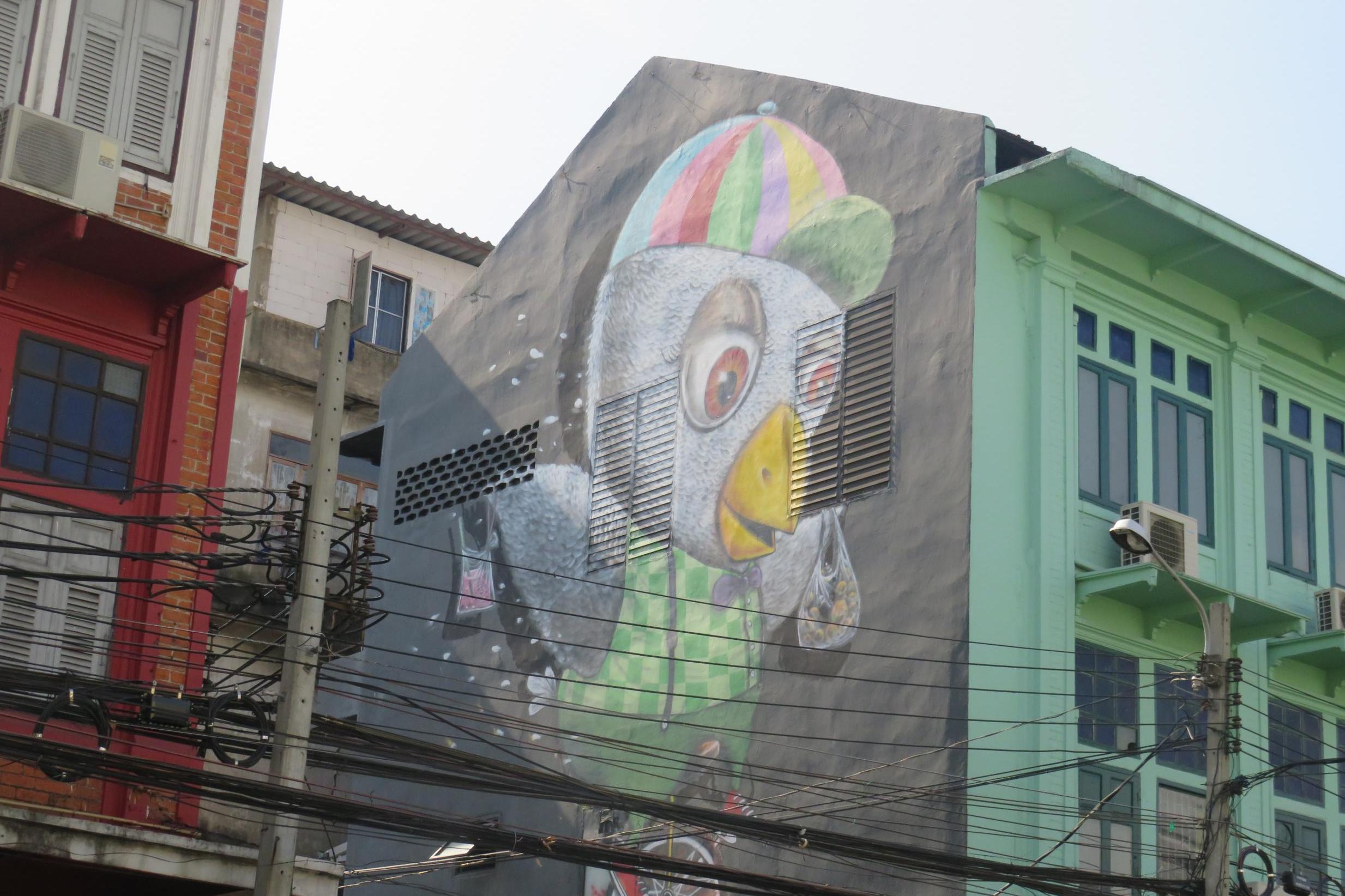 Charoen Krung Road has a burgeoning street art scene