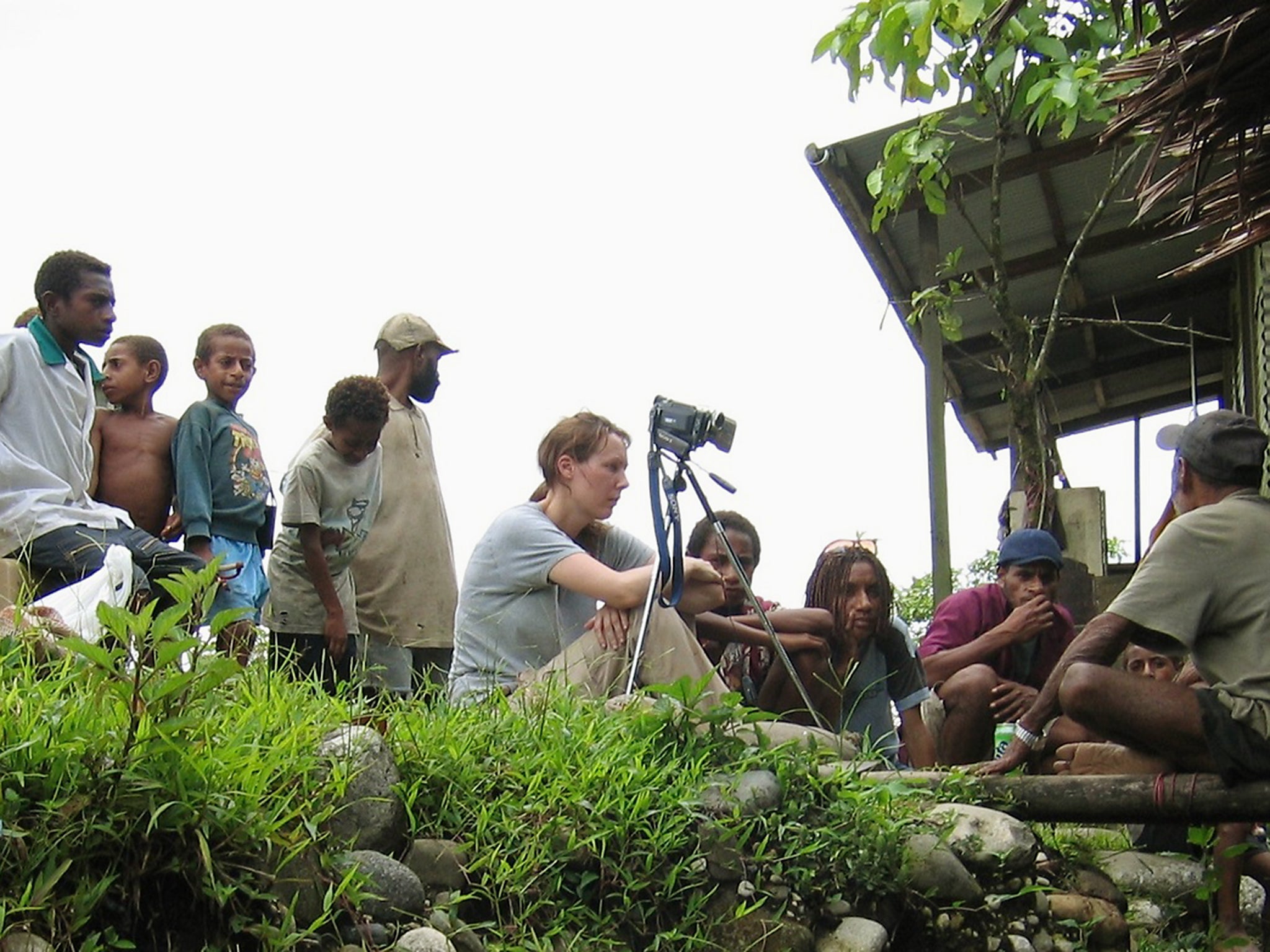 Gilberthorpe filming her ‘From the Horse’s Mouth’ documentary in Ok Tedi