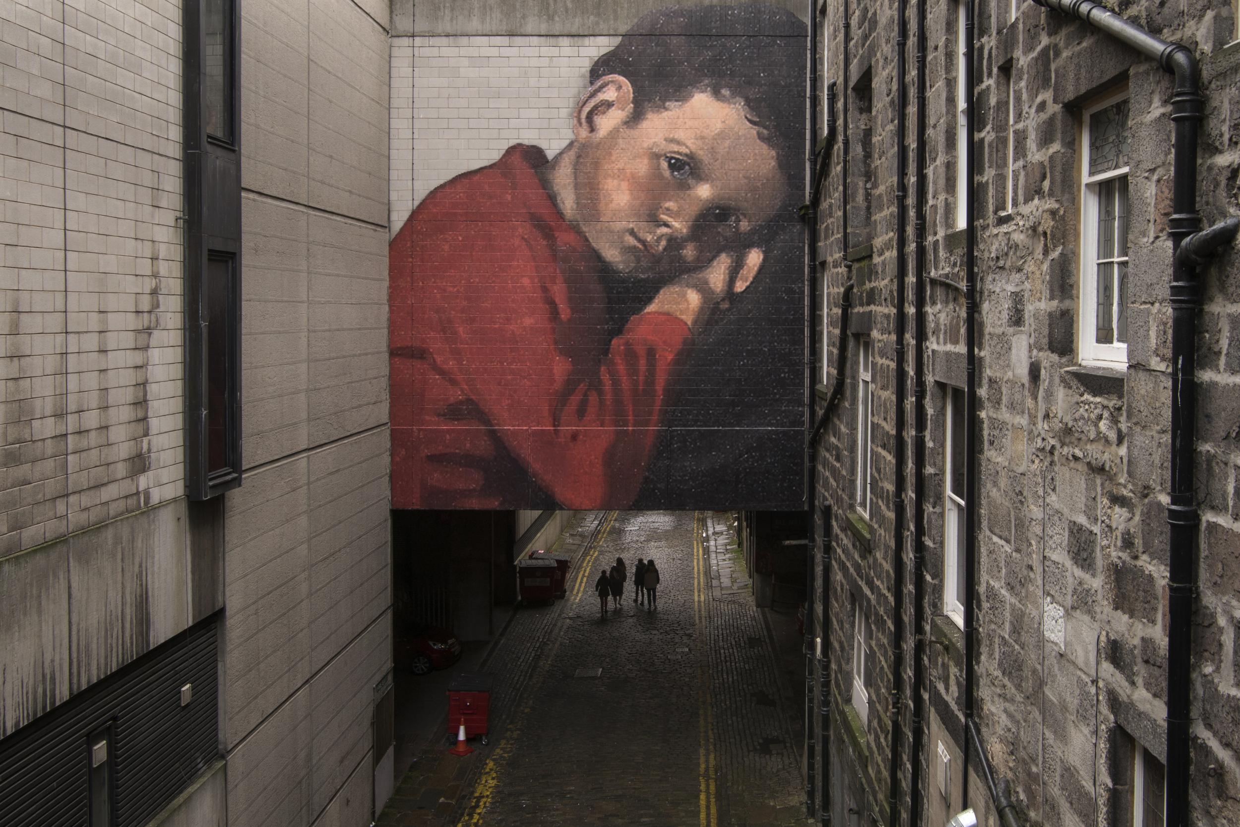 A mural by artist Julien de Casabianca