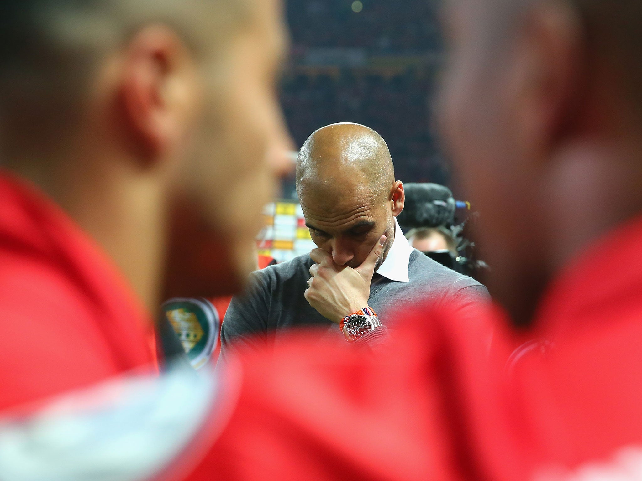 Guardiola was never able to guide Bayern to European glory