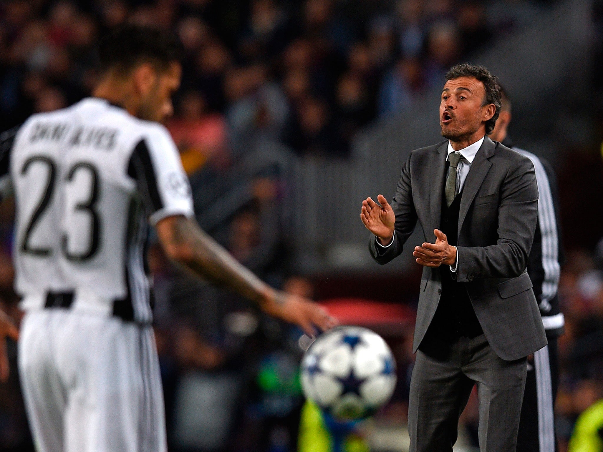 Luis Enrique's men could not to break Juventus down