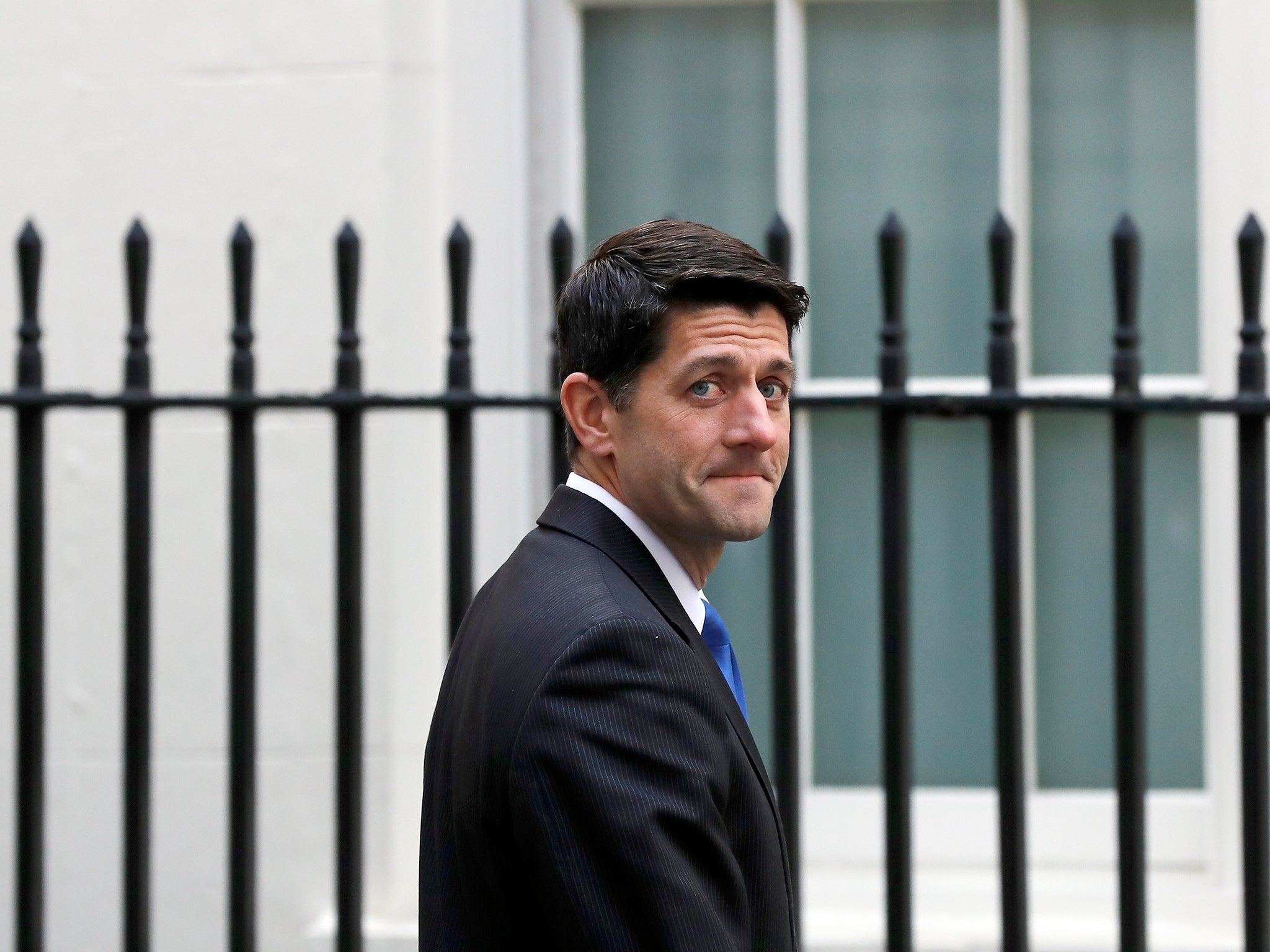 US Speaker of the House of Representatives, Paul Ryan, arrives in Downing Street