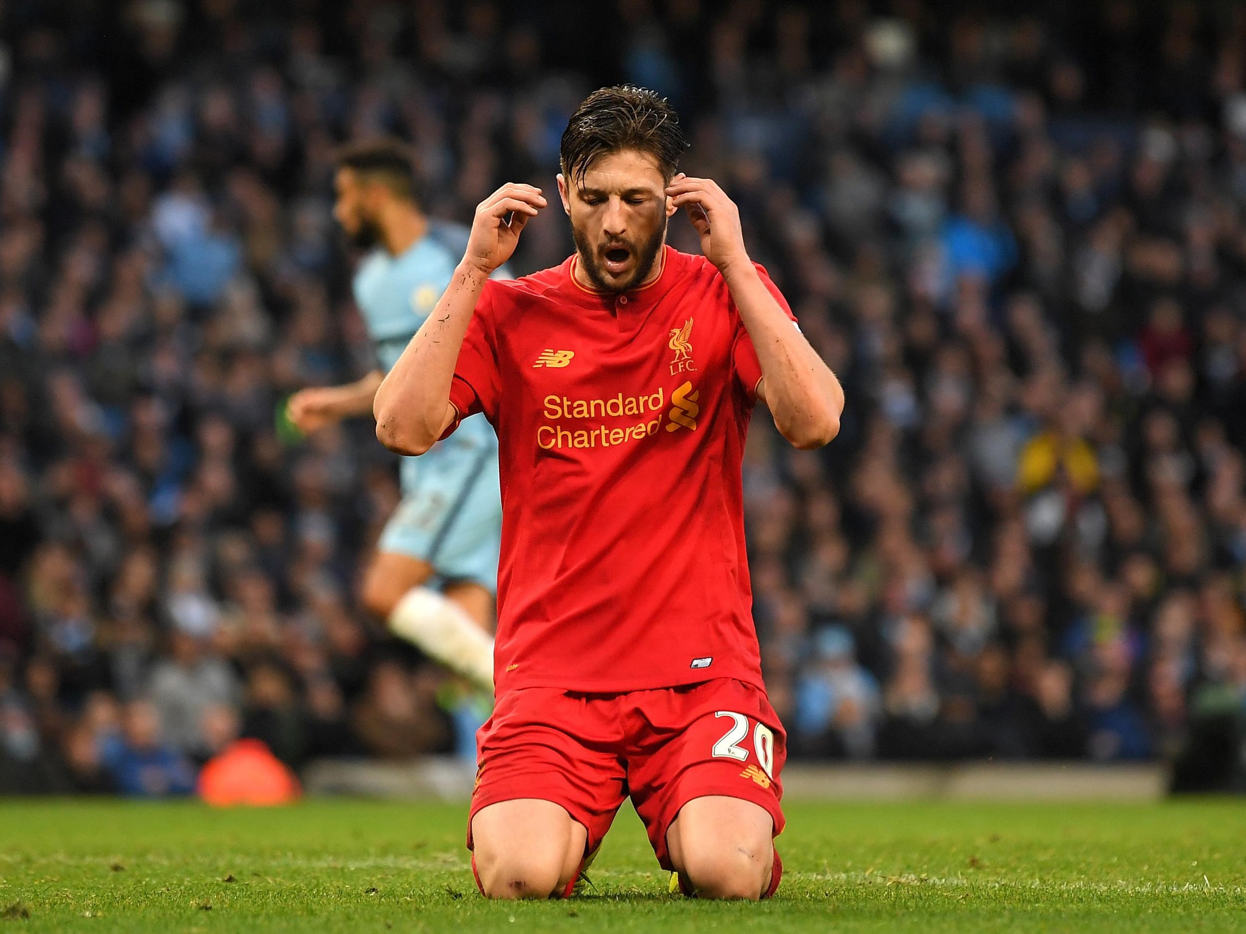 Lallana has been recovering from a thigh strain