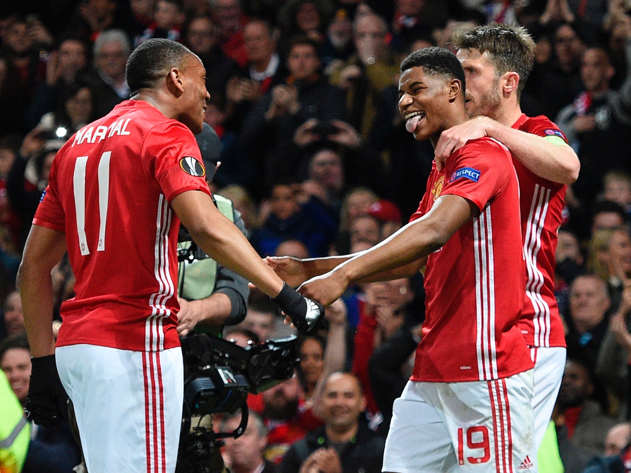 Rashford was the man of the moment once again for United