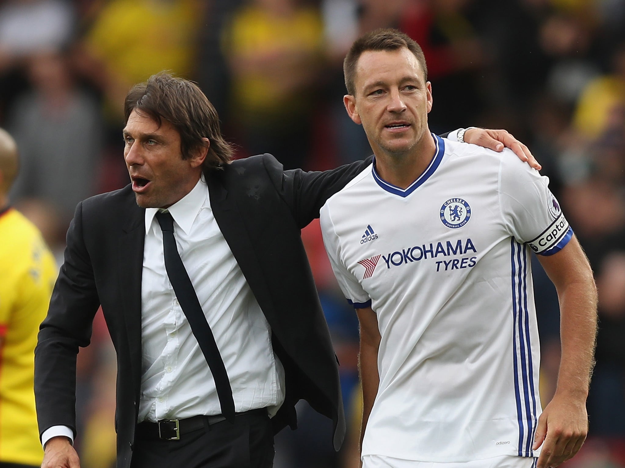 John Terry has only made five league appearances for Antonio Conte's Chelsea this season