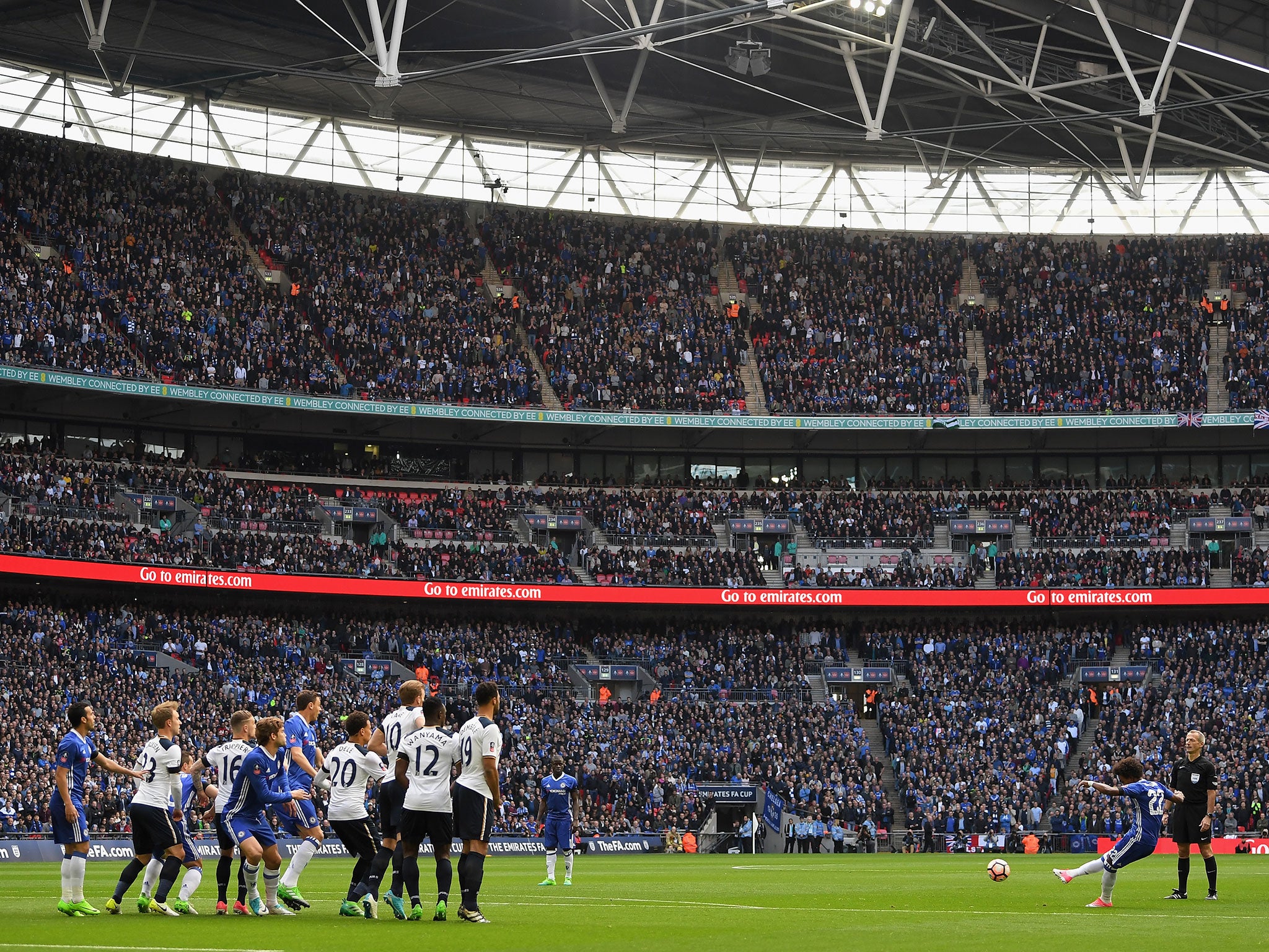 Willian's sublime free-kick handed Chelsea an early lead