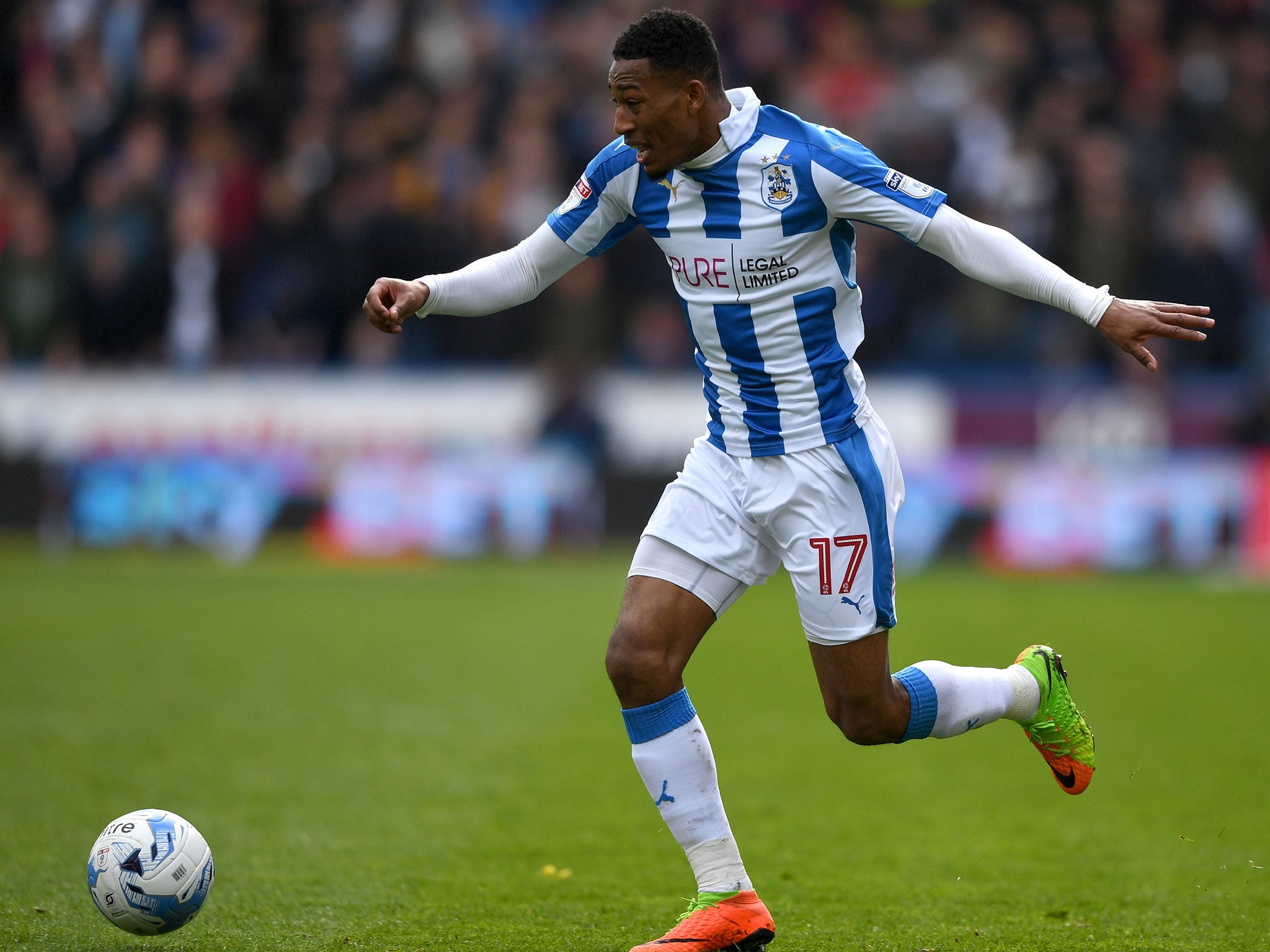 Rajiv Van La Parra in action for the home side