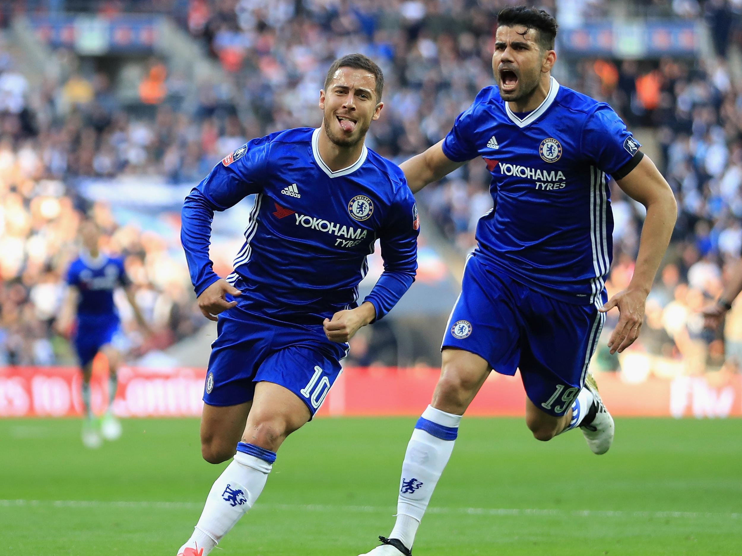 &#13;
Hazard was superb at Wembley as Chelsea beat Tottenham to keep their double hopes alive &#13;