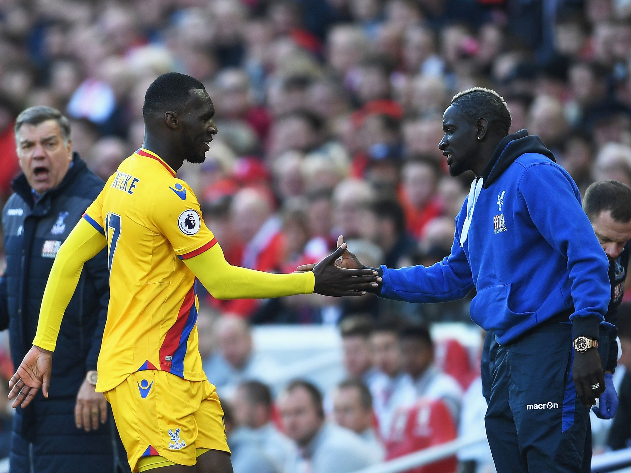 Christian Benteke has been impressed with Mamadou Sakho's impact at Palace