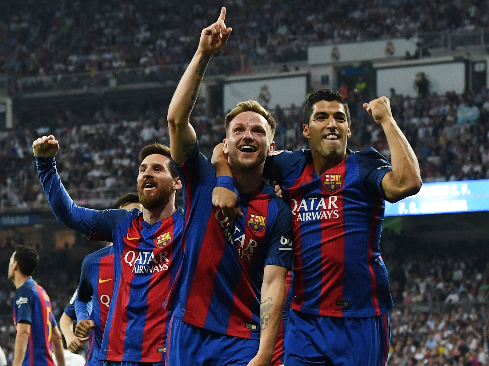 Ivan Rakitic put Barcelona 2-1 ahead shortly after half-time