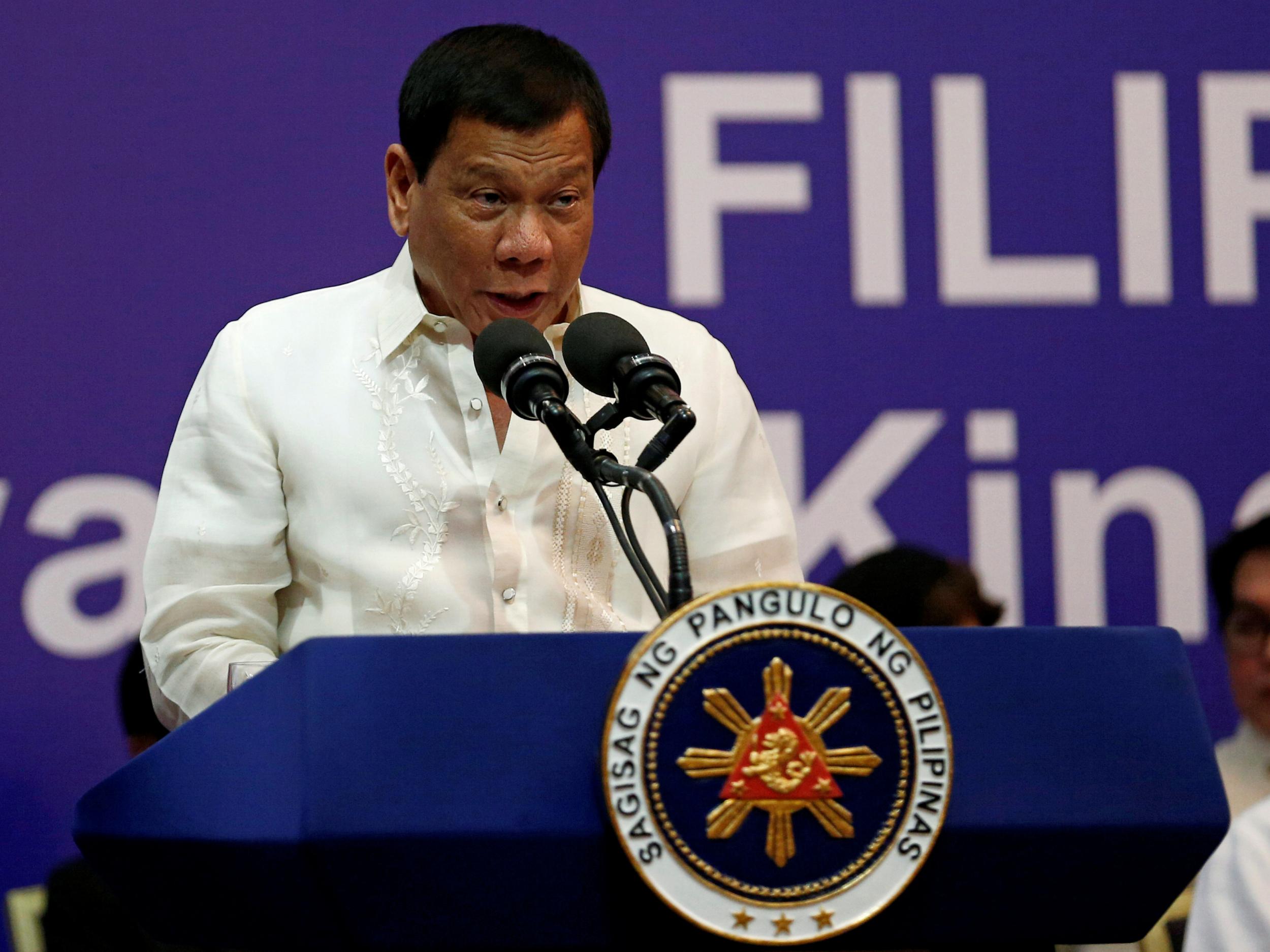 Philippine President Rodrigo Duterte