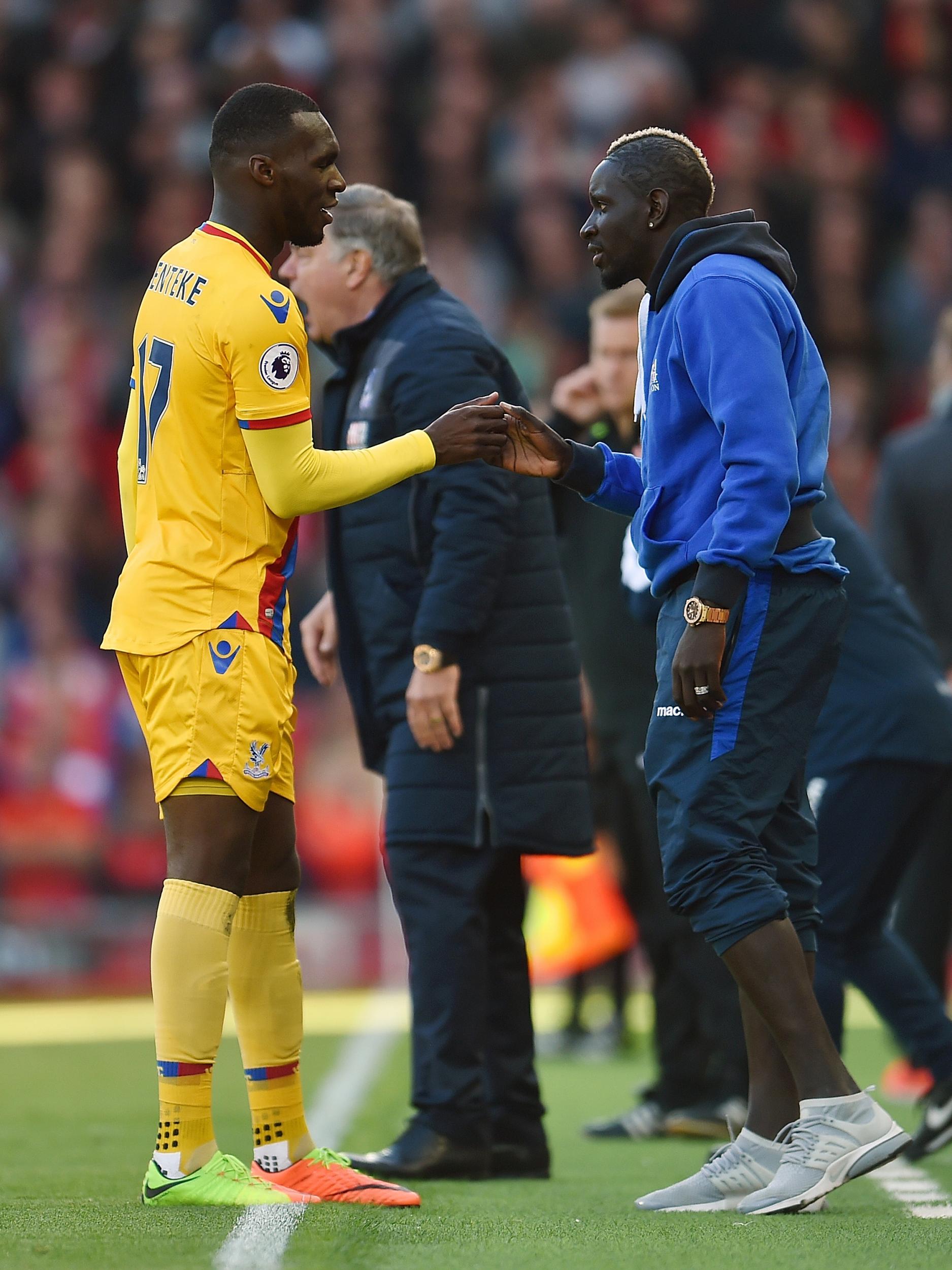 Benteke and Sakho exchanged an elaborate celebratory handshake