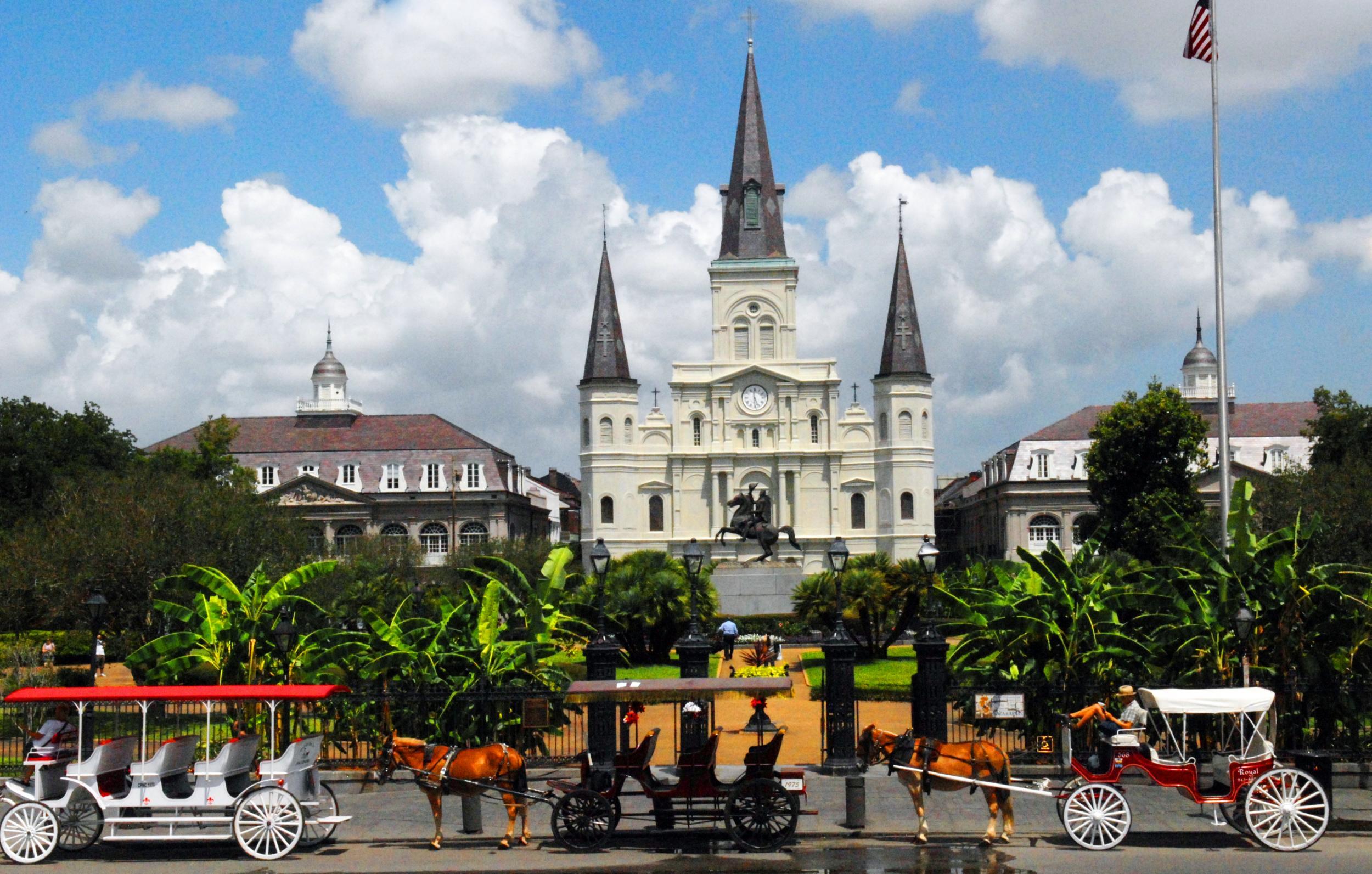 St Louis Cathedral, as seen from Jackson Square