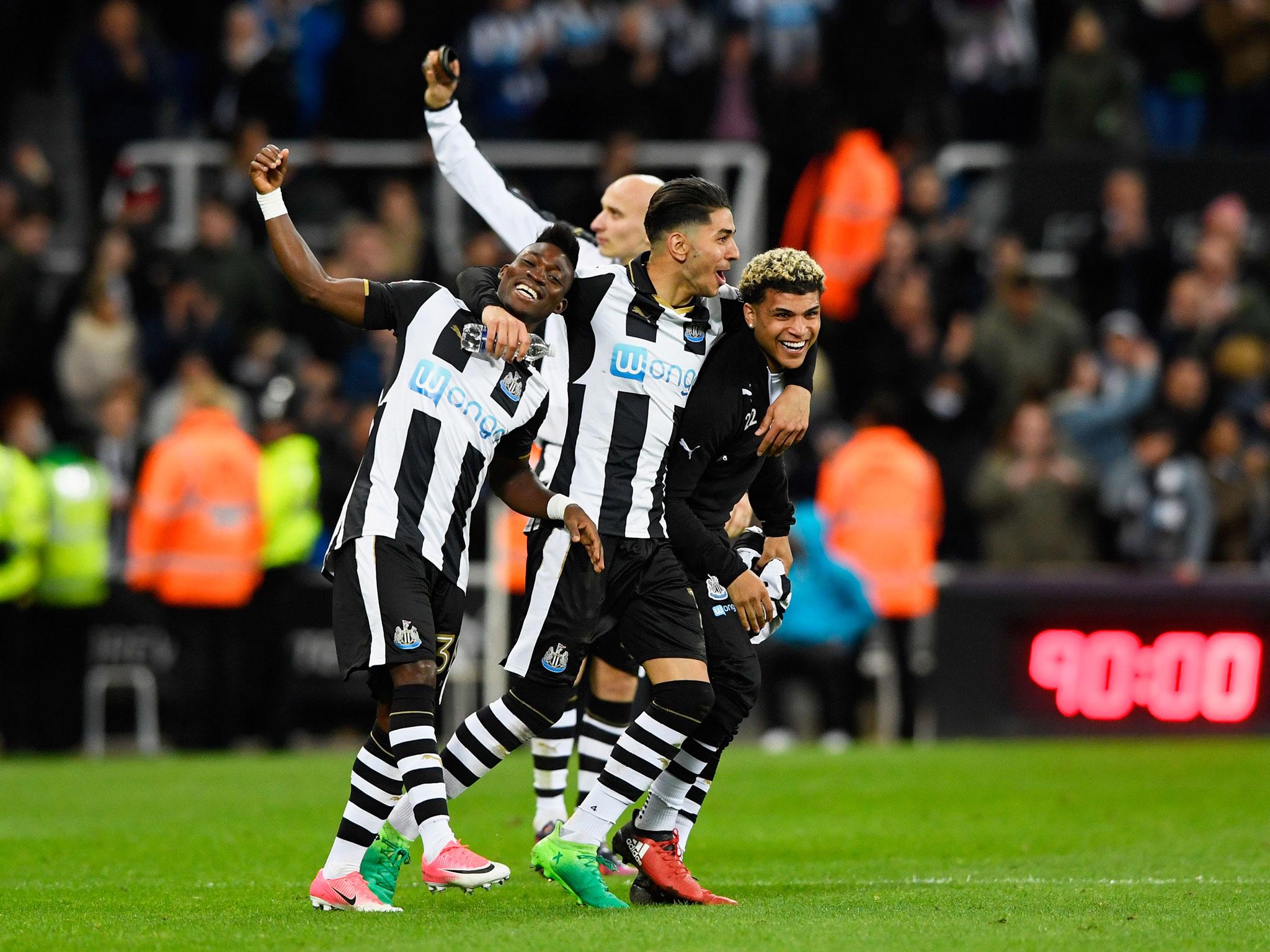 &#13;
Newcastle were promoted to the Premier League on Monday &#13;