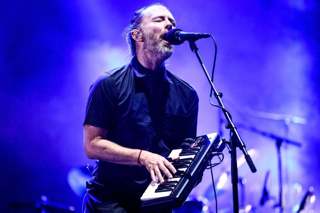 &#13;
Radiohead frontman Thom Yorke performs at Coachella festival in April 2017 &#13;