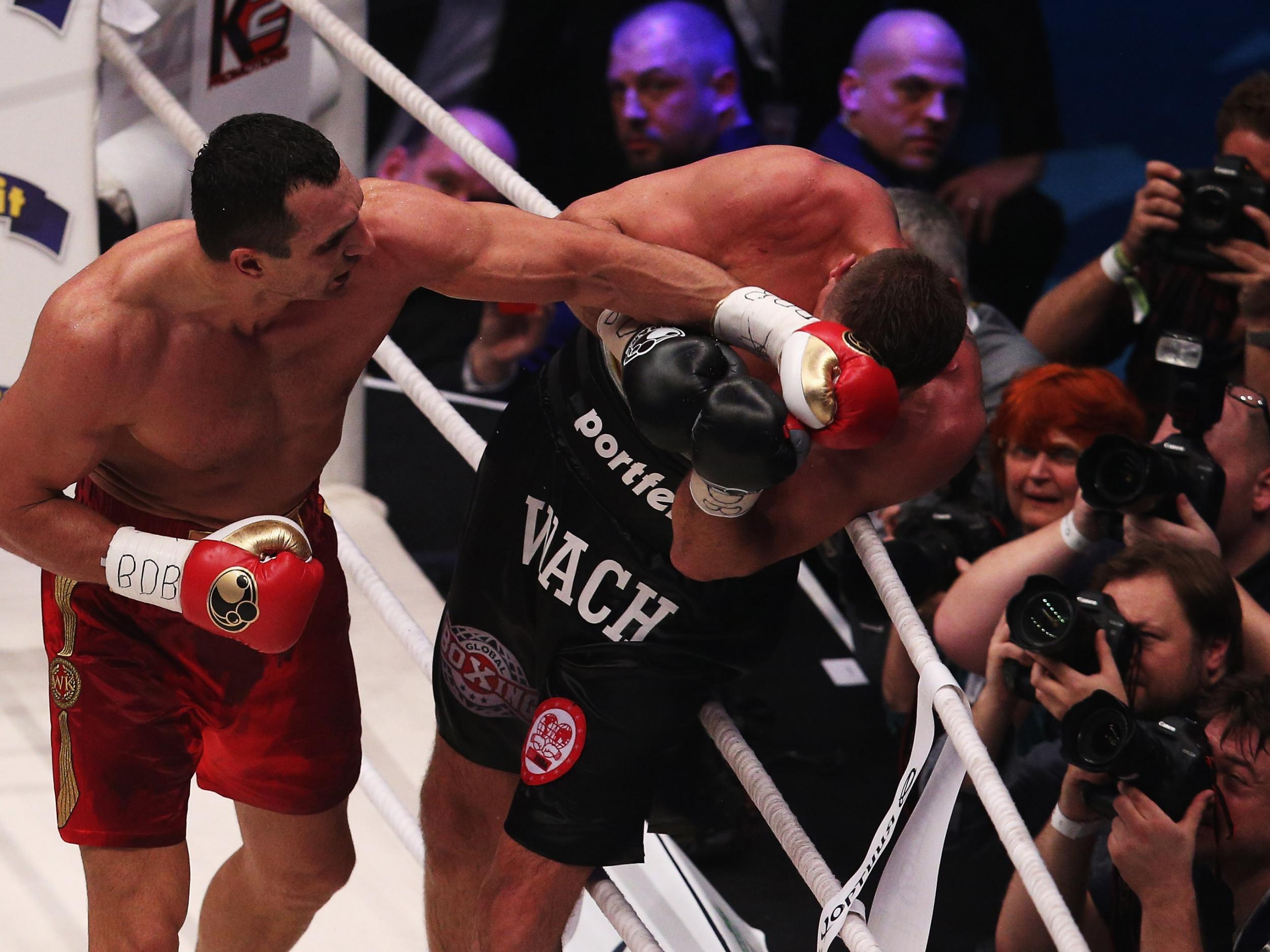 Klitschko roughed Wach up for a full 12 rounds (Getty )