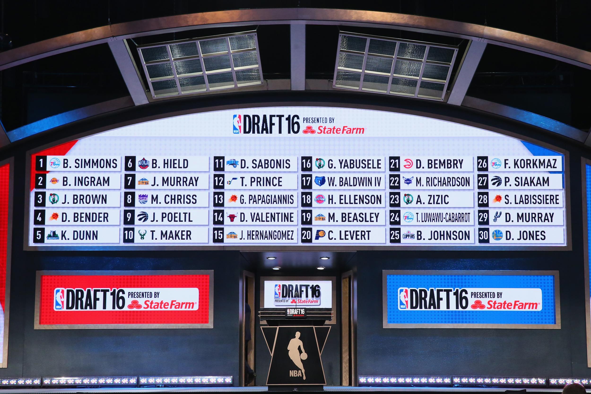 The NBA draft