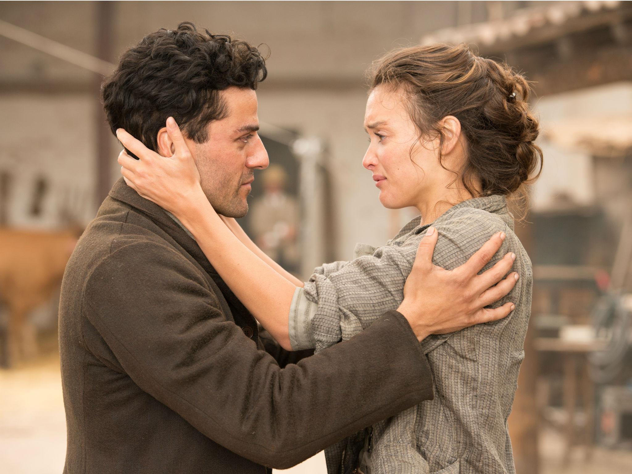 Isaac and Charlotte Le Bon as his lover Ana in 'The Promise'