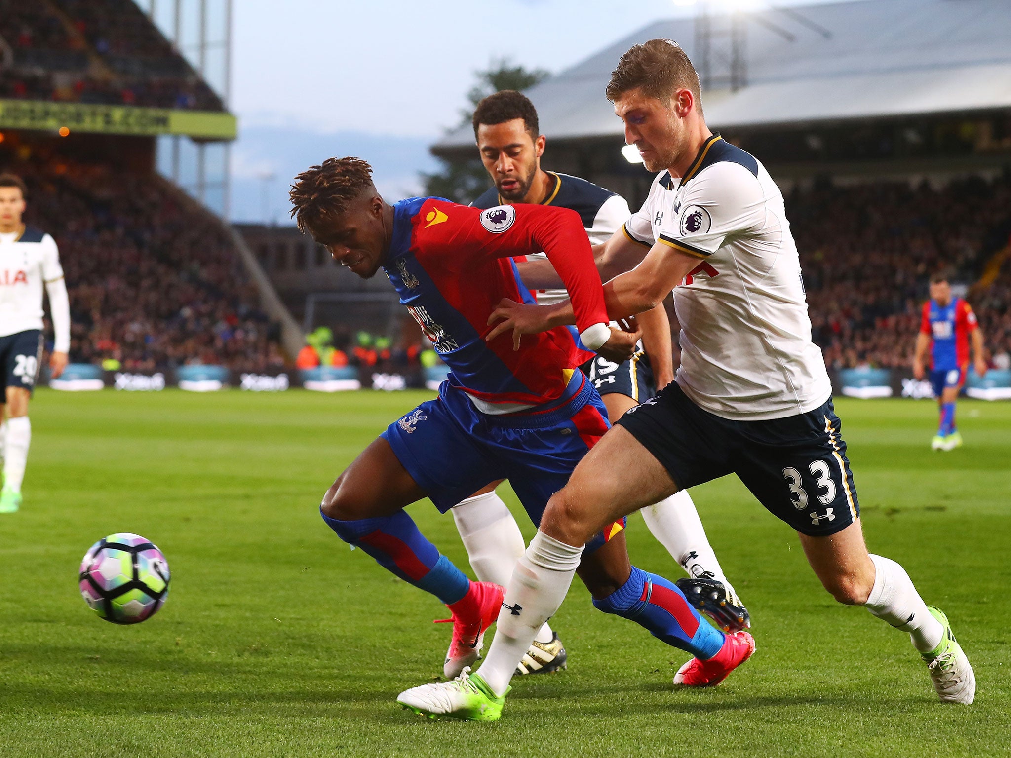 Zaha vies for possession