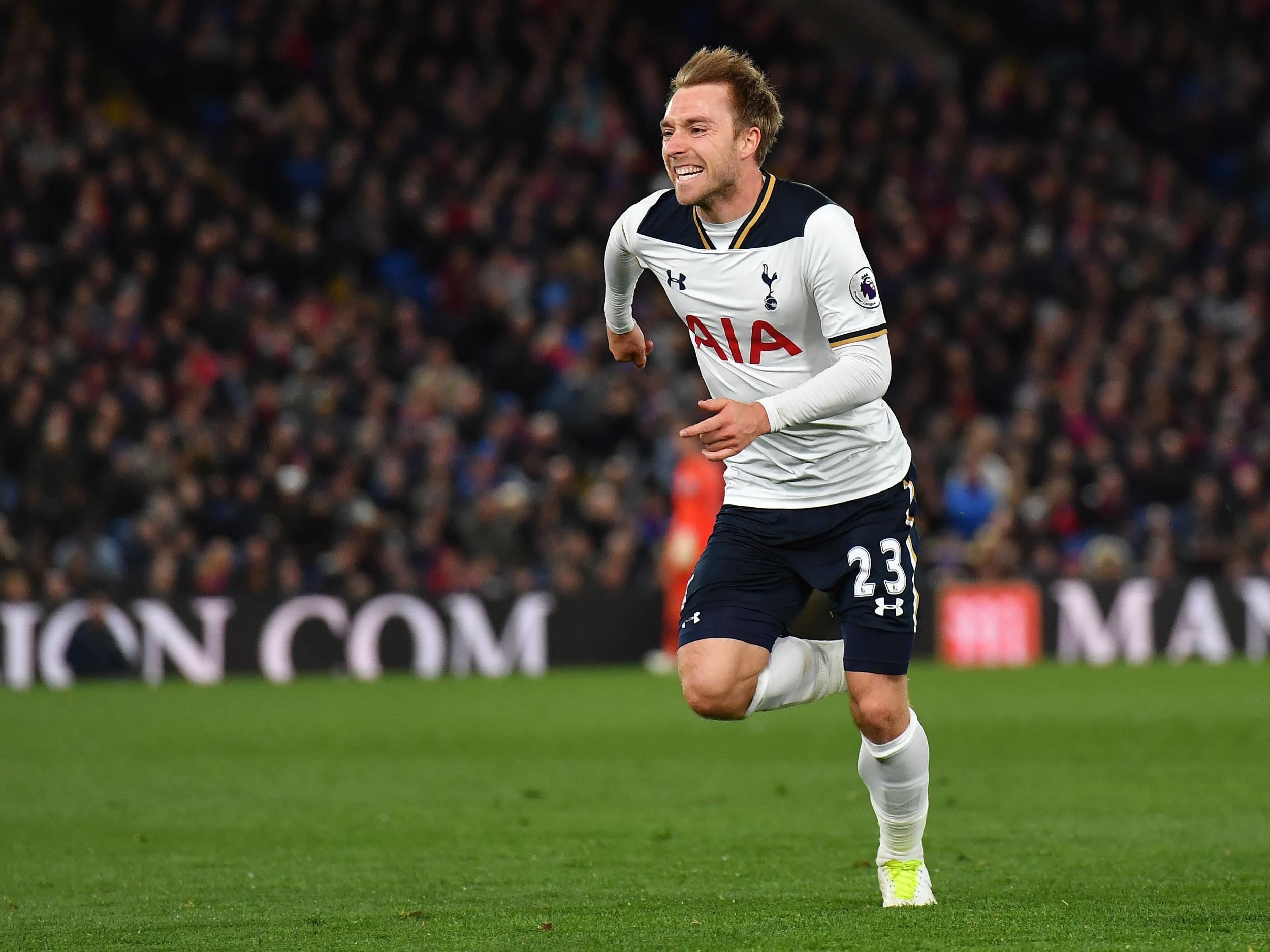 Eriksen scored a thunderous strike in the second half