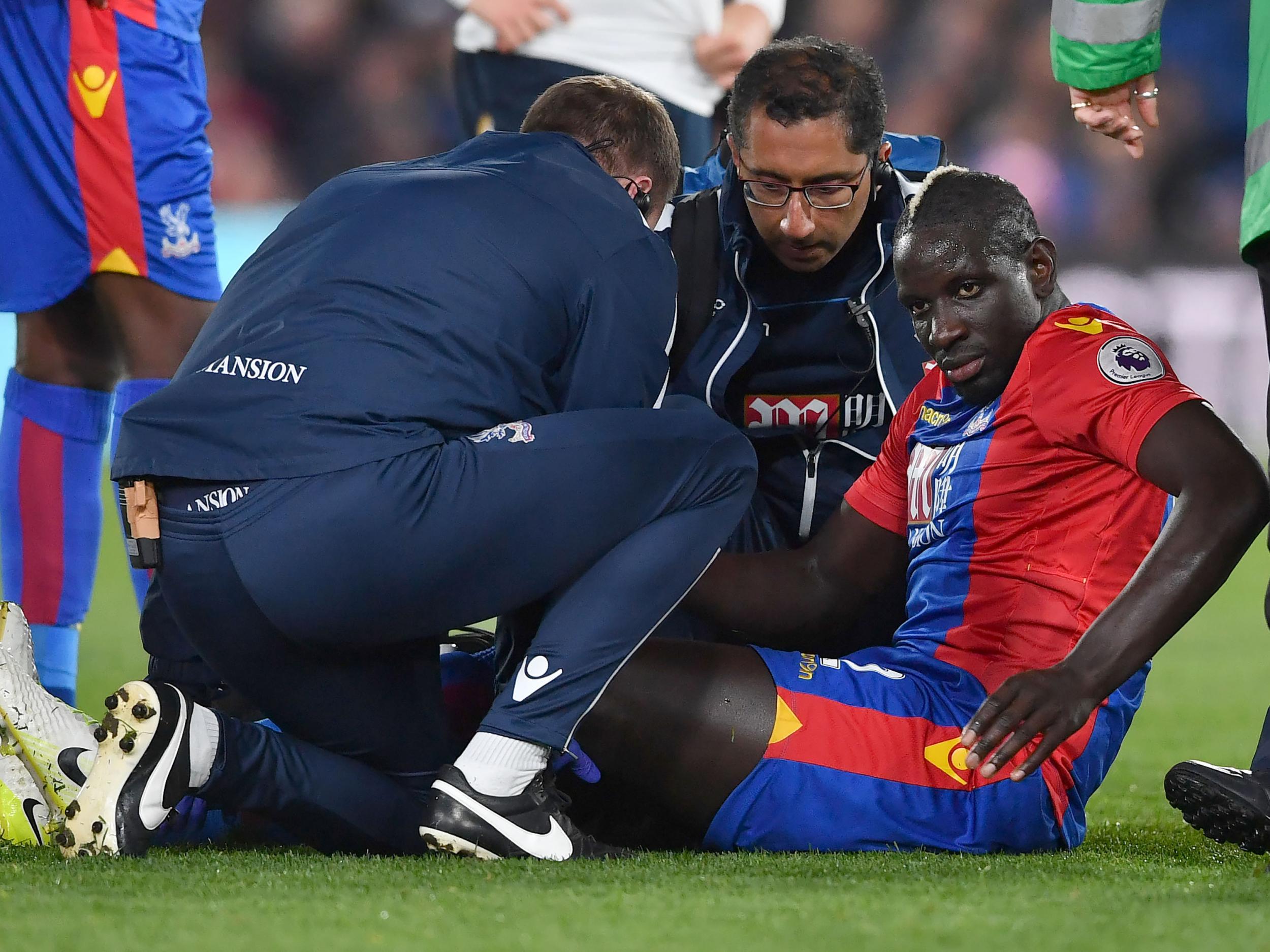 Sakho suffered a nasty-looking injury in the second half