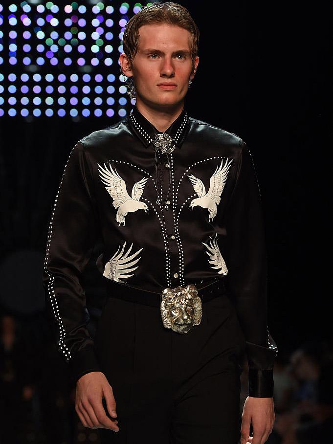 Topman took on wild west style with silky monochrome tailoring