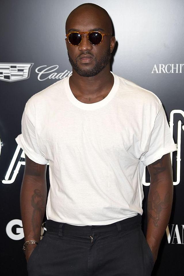 Off White's Virgil Abloh regularly opts for a fully tucked-in tee