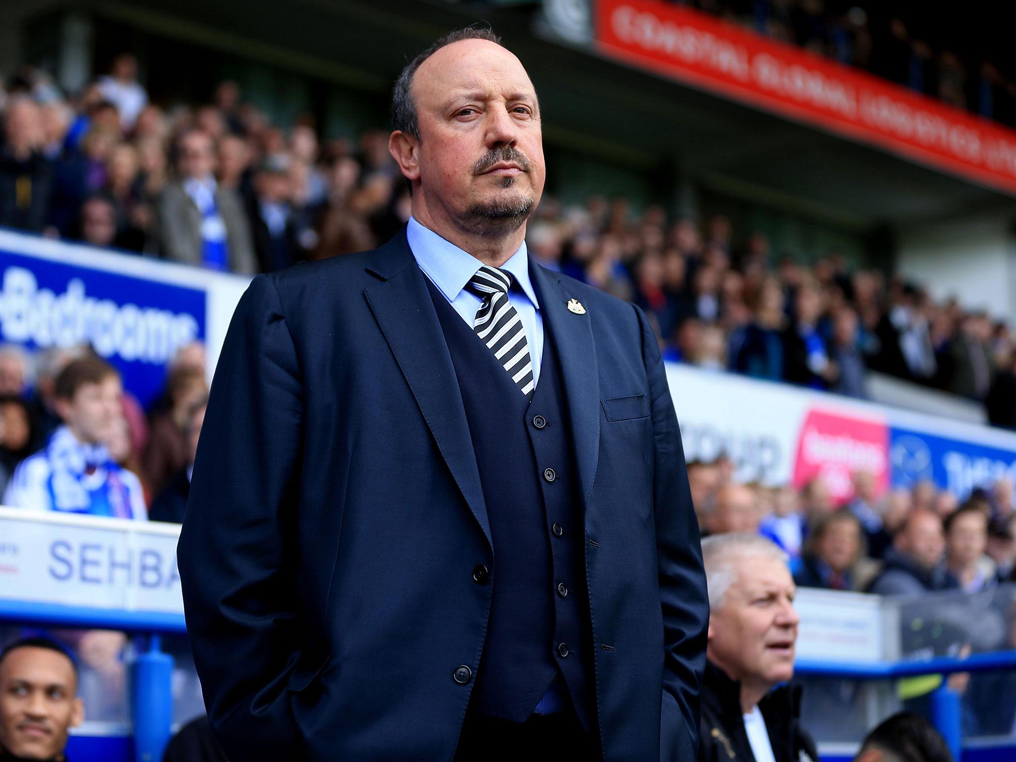 Rafa Benitez has grown frustrated by Newcatle's lack of success in the transfer window