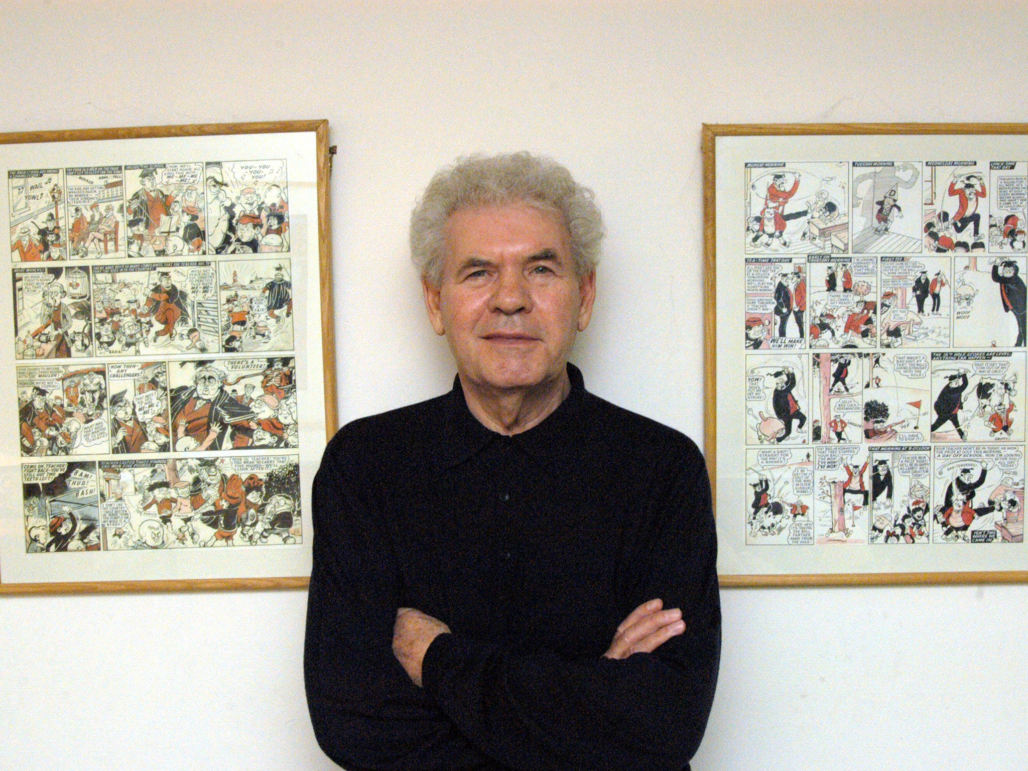 Cartoonist Leo Baxendale, responsible for Minnie the Minx and the Bash Street Kids among others