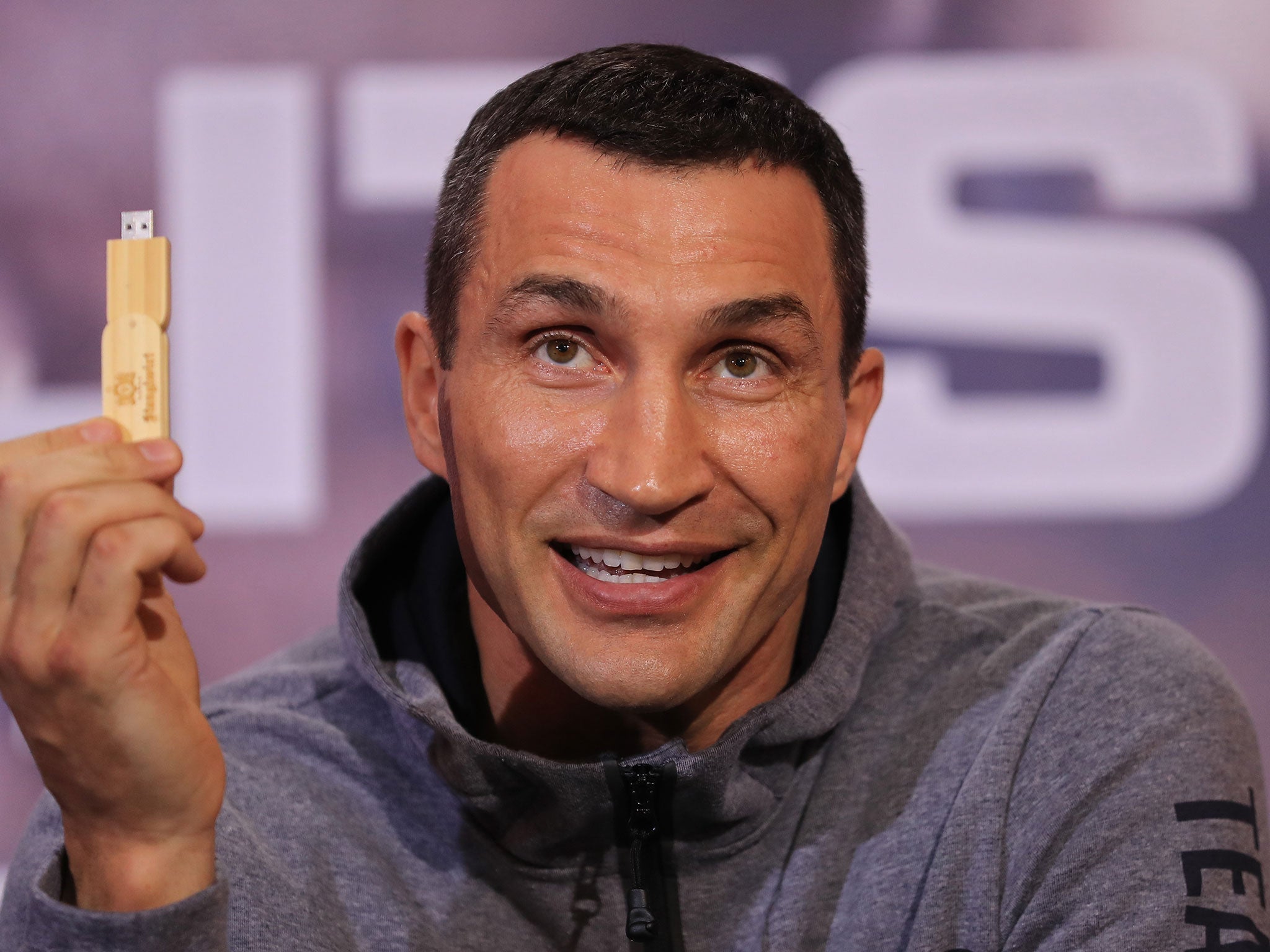 Wladimir Klitschko claims to have recorded his pre-fight prediction on a USB stick