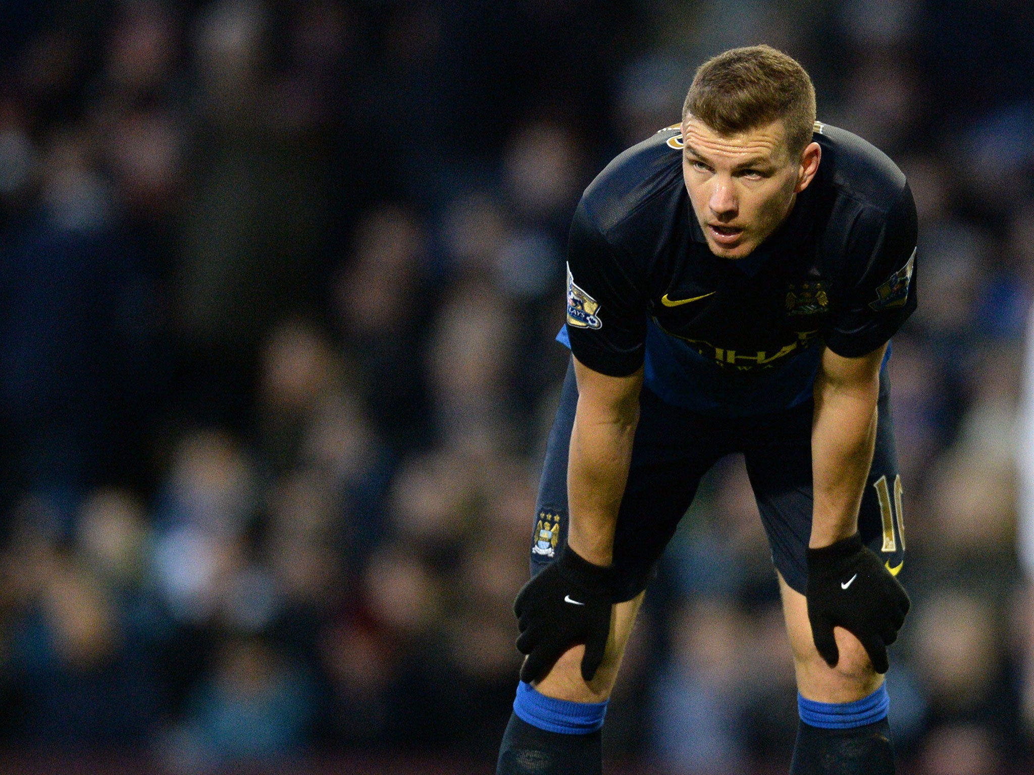 Dzeko as a Manchester City player