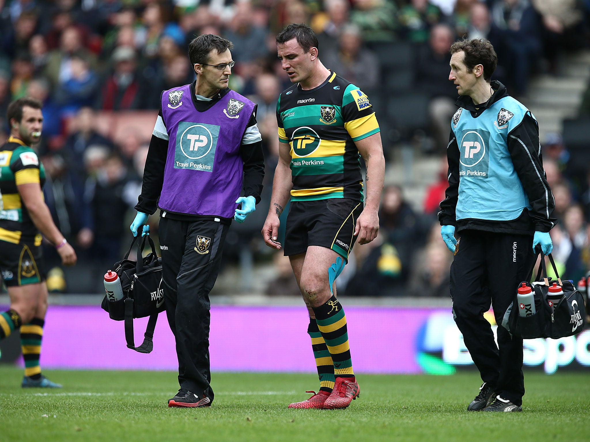 Louis Picamoles suffered injury in Northampton's defeat by Saracens