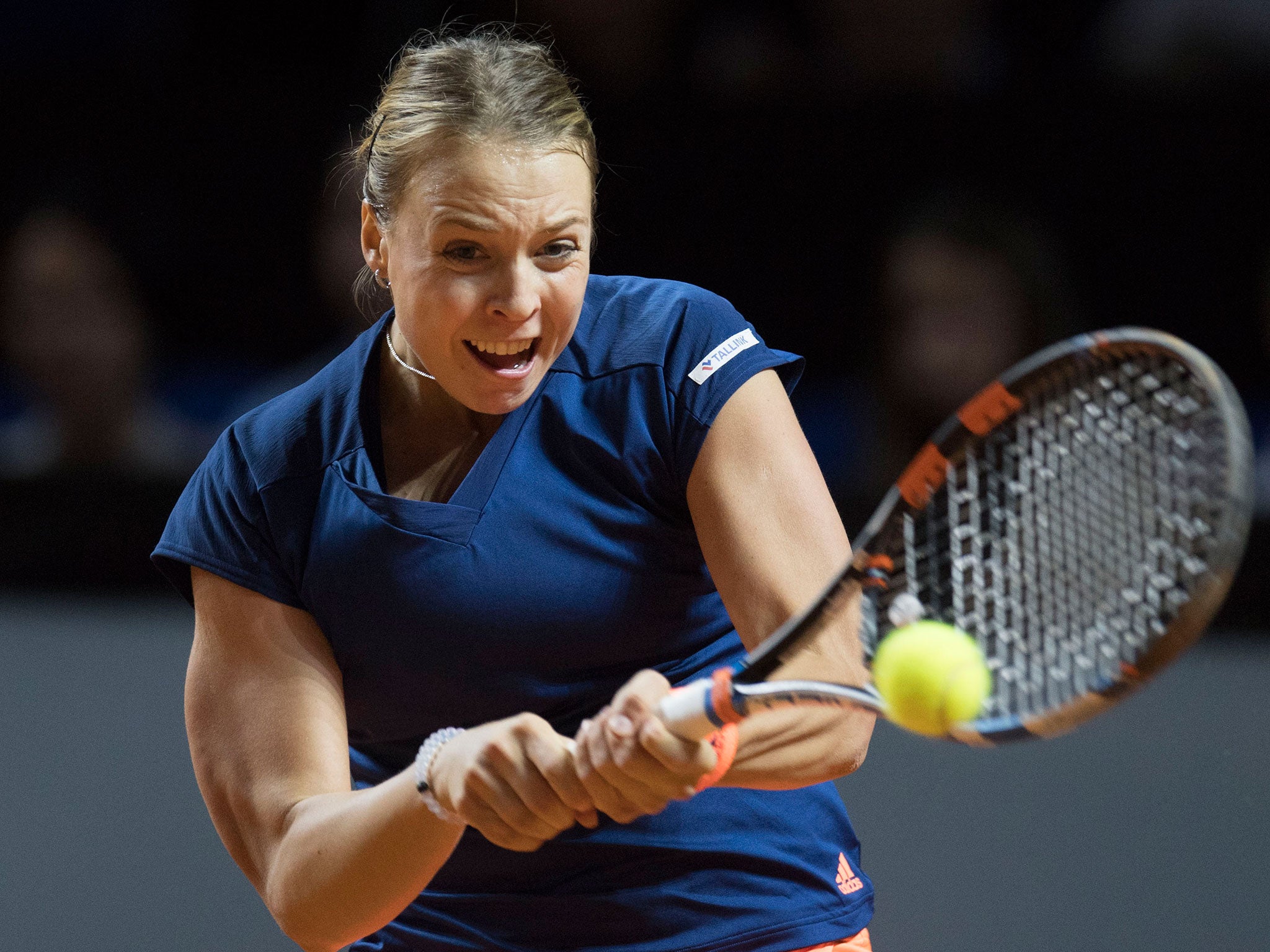 Kontaveit was unable to stop Sharapova in her tracks