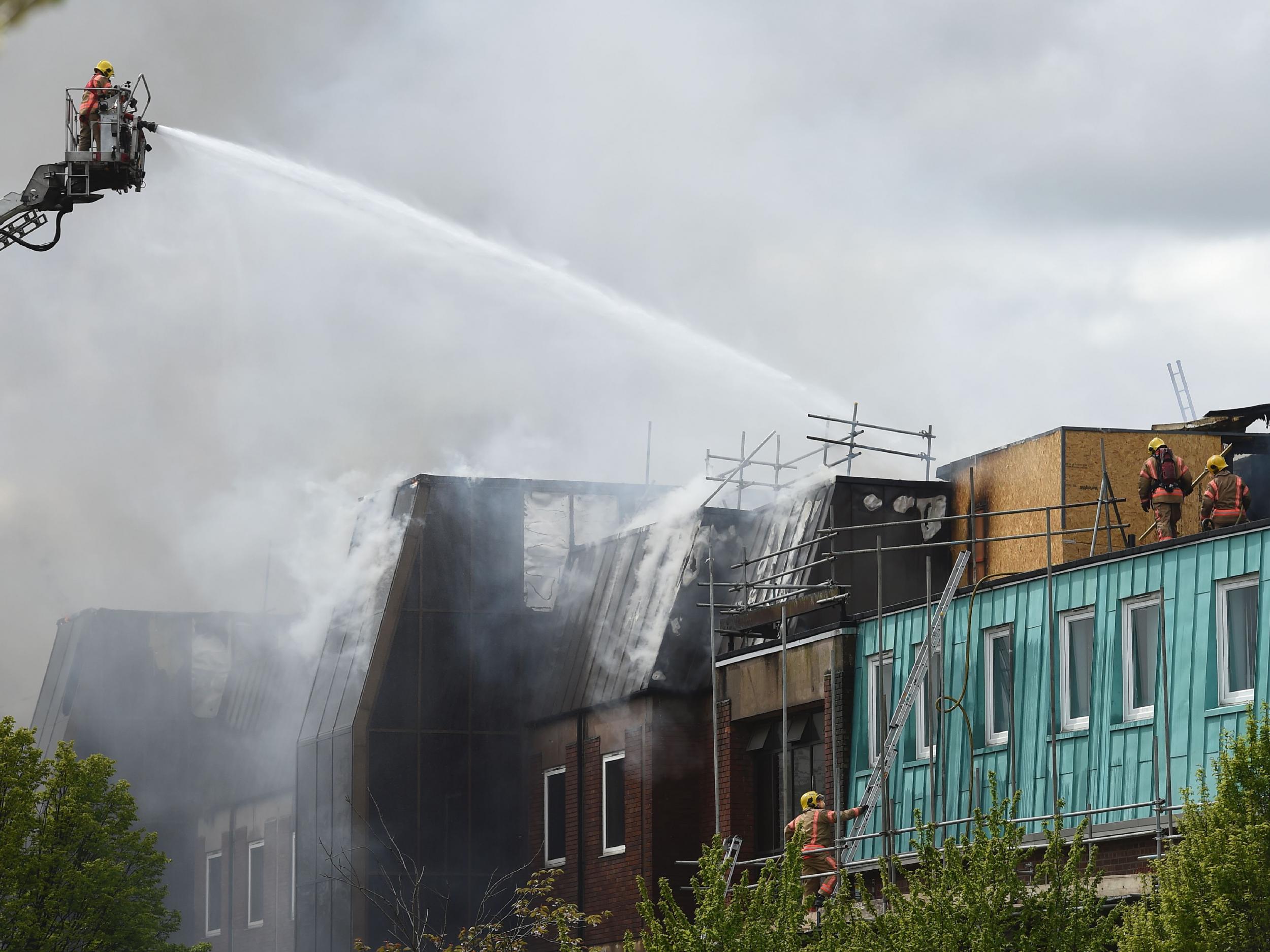 Five fire engines were called to the Cancer Research UK Institute at the Christie hospital