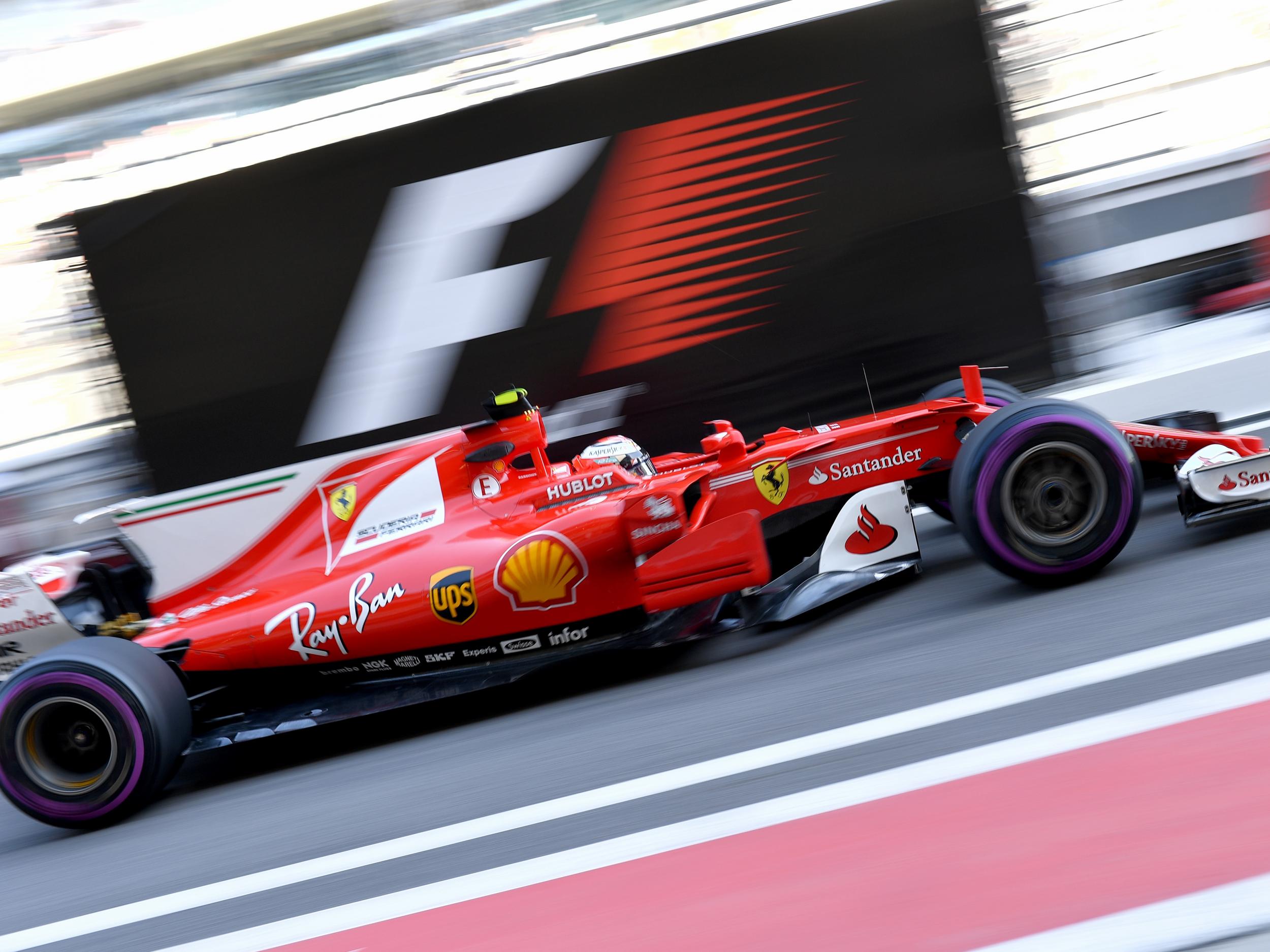 Kimi Raikkonen was quickest in race practice