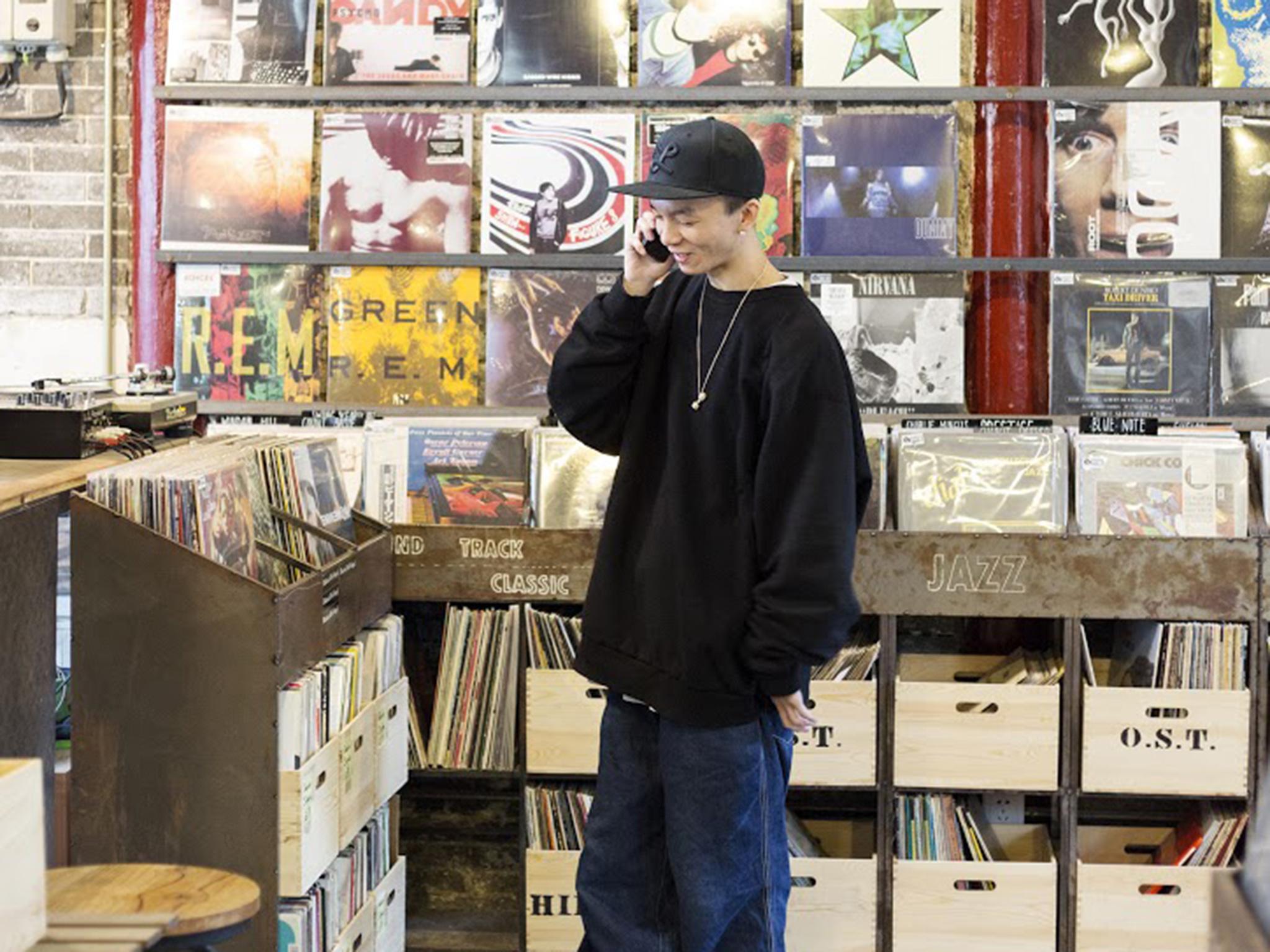 Nasty Ray in the Fruityshop record store. ‘You could say we run 10 years behind, which makes it difficult for us to understand contemporary hip hop’