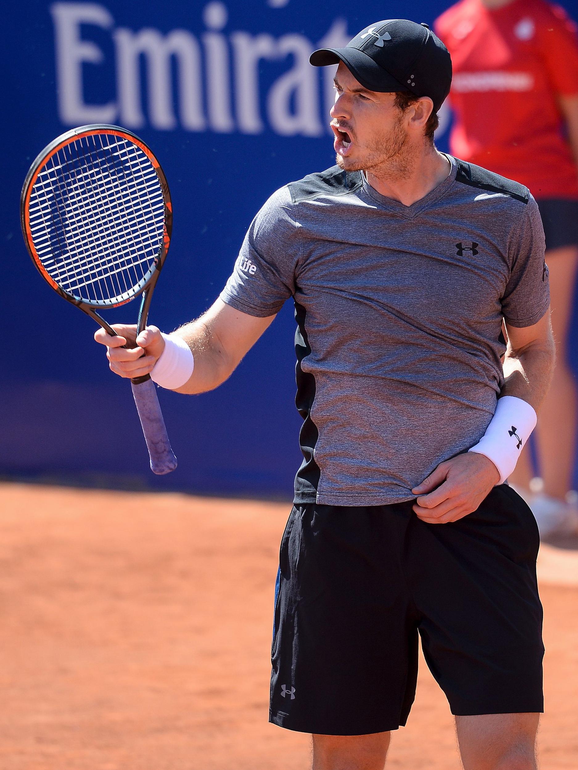 Murray won but his performance was littered with unforced errors