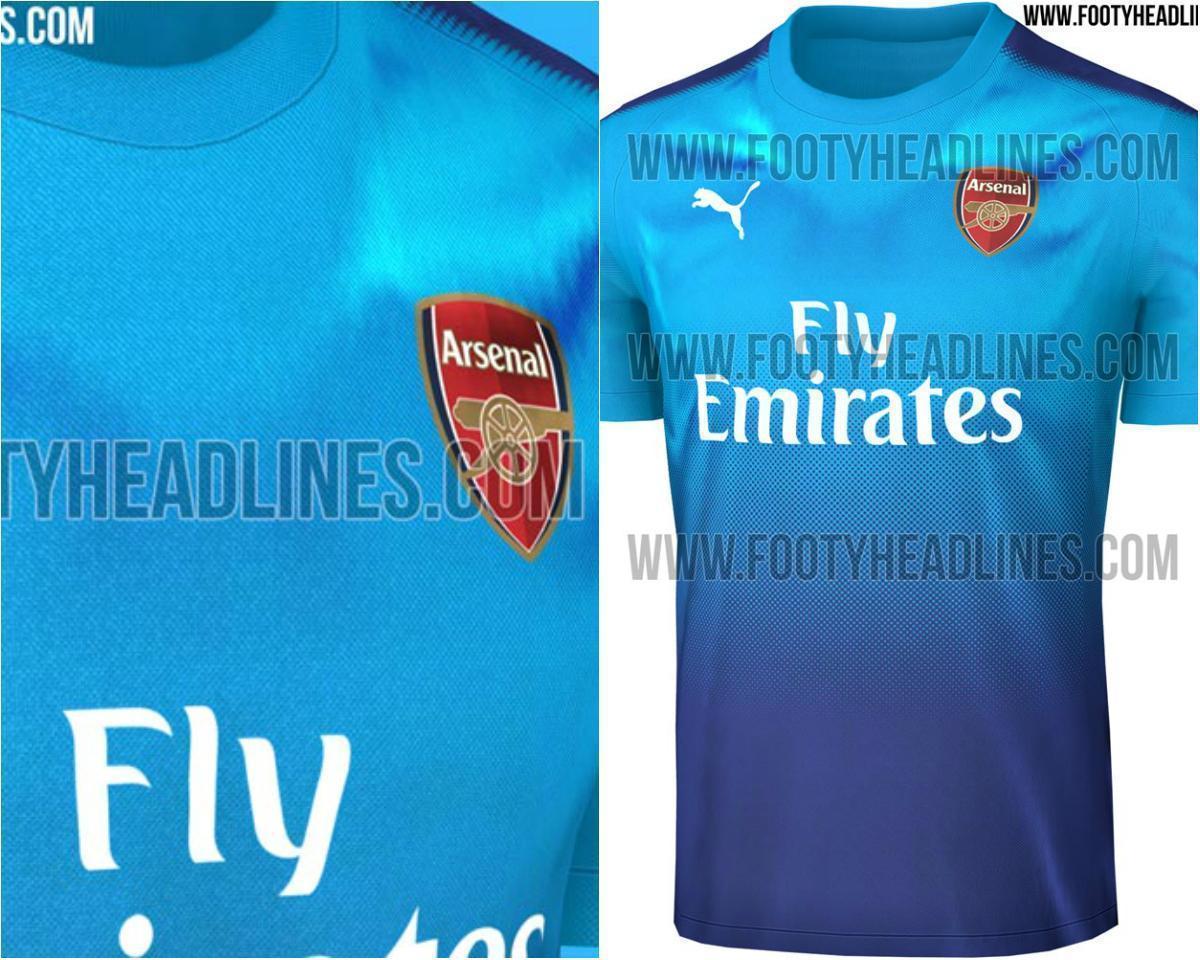 Rumoured: Clearly Puma have taken some inspiration from Swansea's current away kit for Arsenal's new strip.