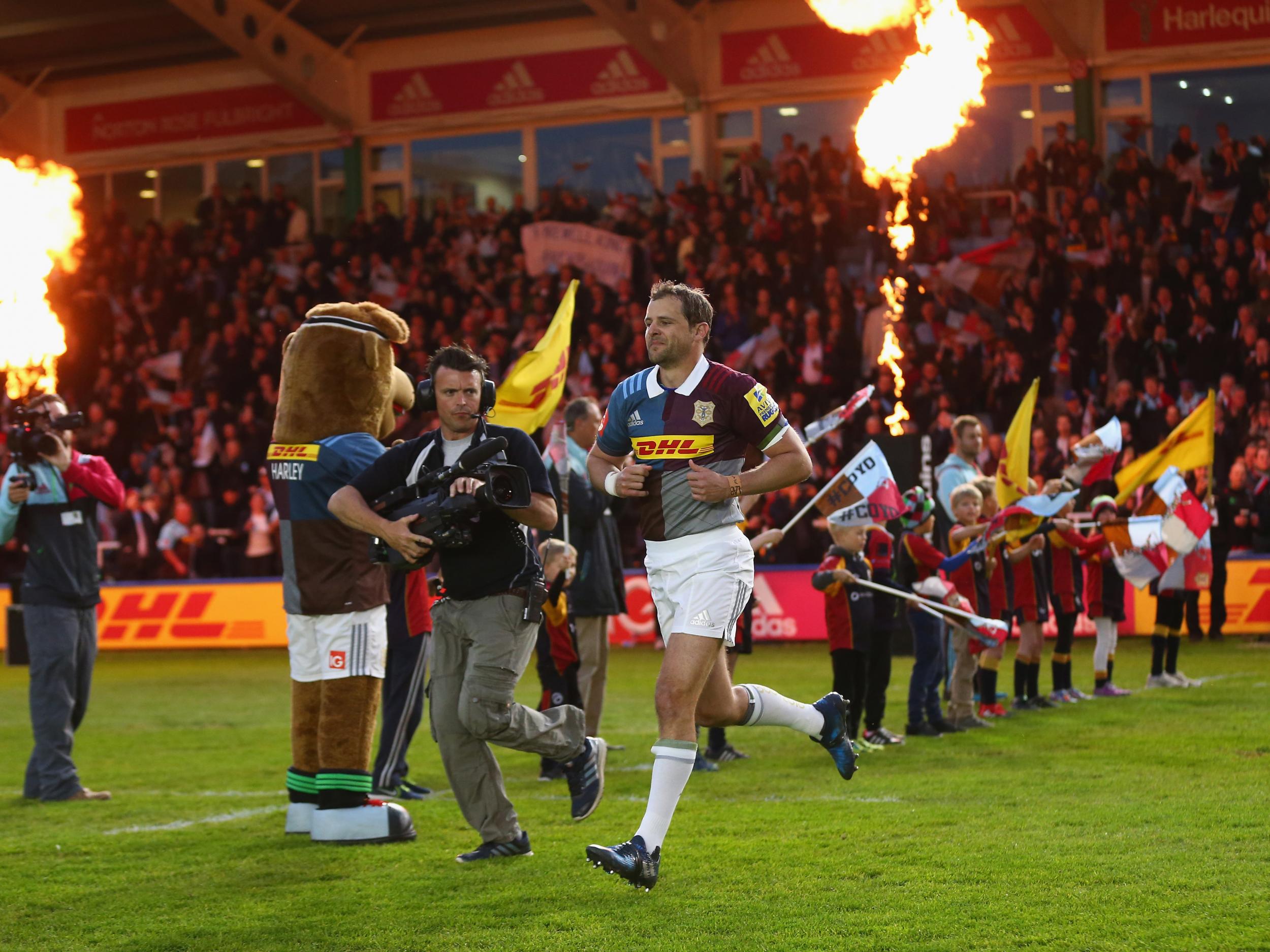 Evans led his team out on an emotional night at the Stoop