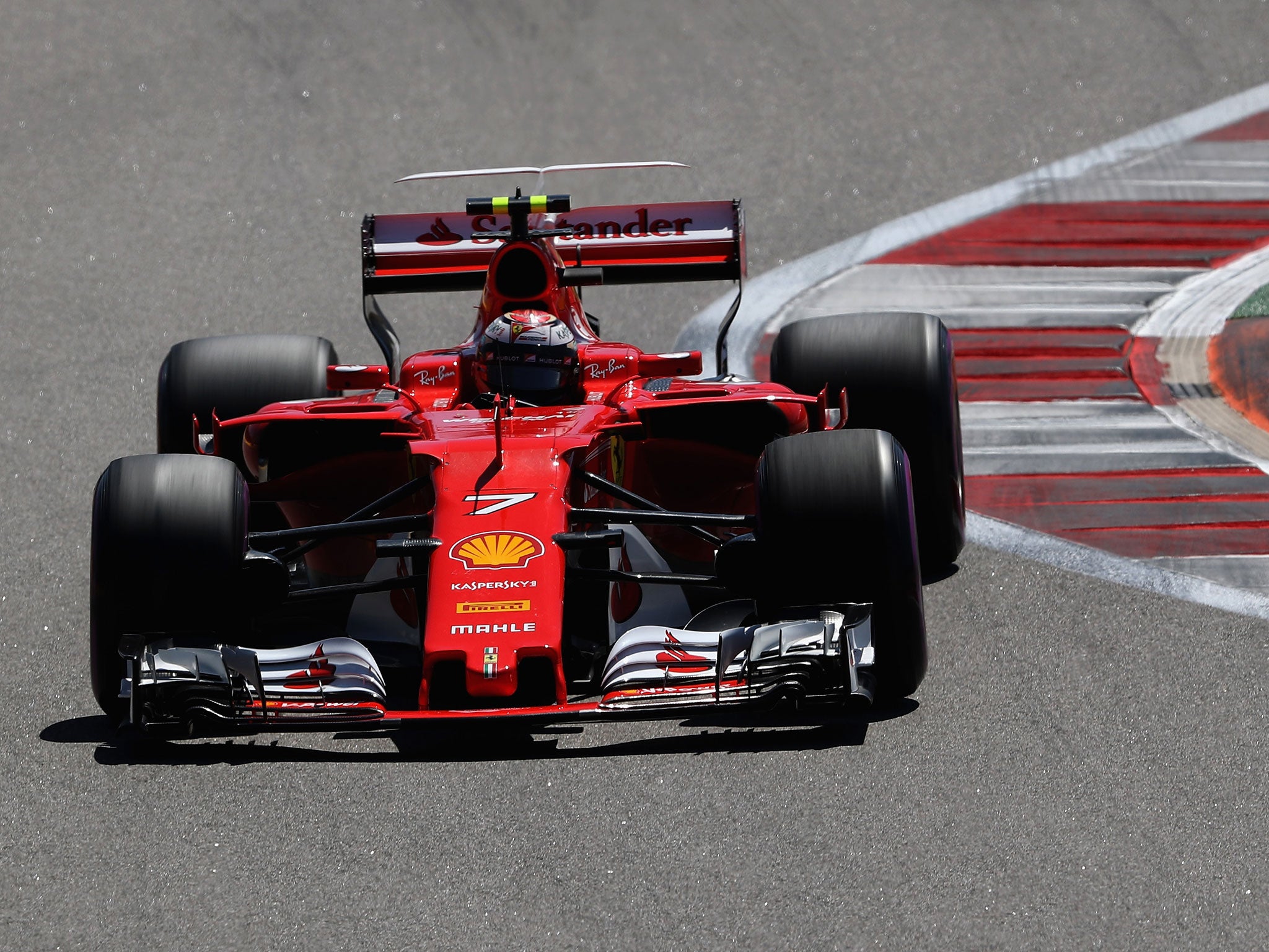 Kimi Raikkonen will start from second after narrowly missing out