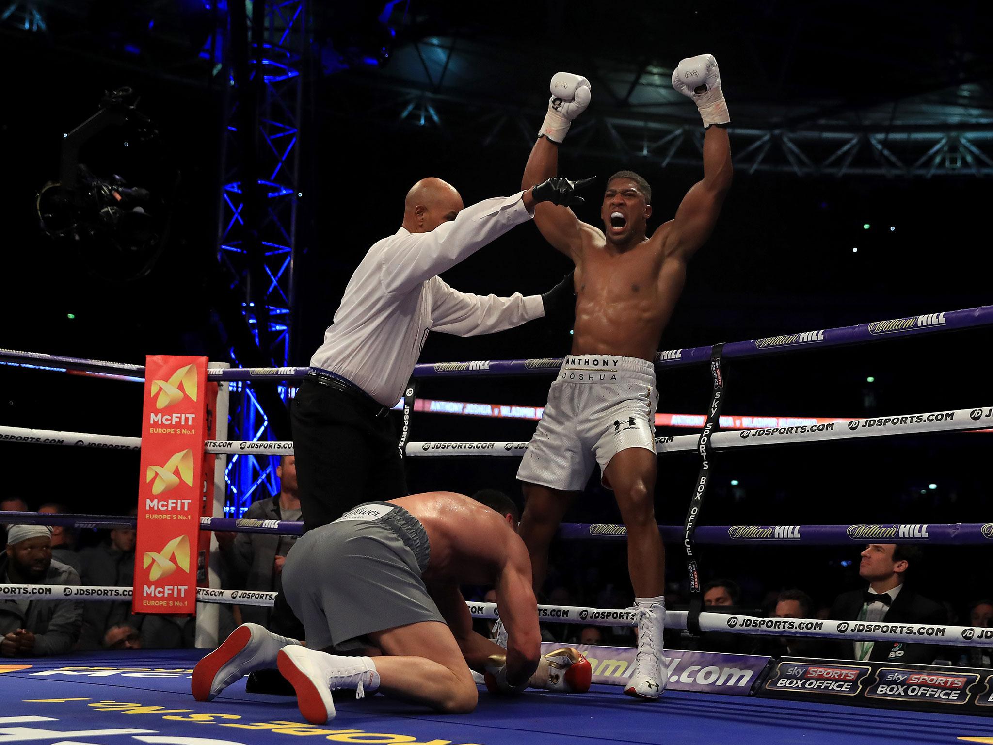 Anthony Joshua stunned Wladimir Klitschko to earn the biggest win of his career