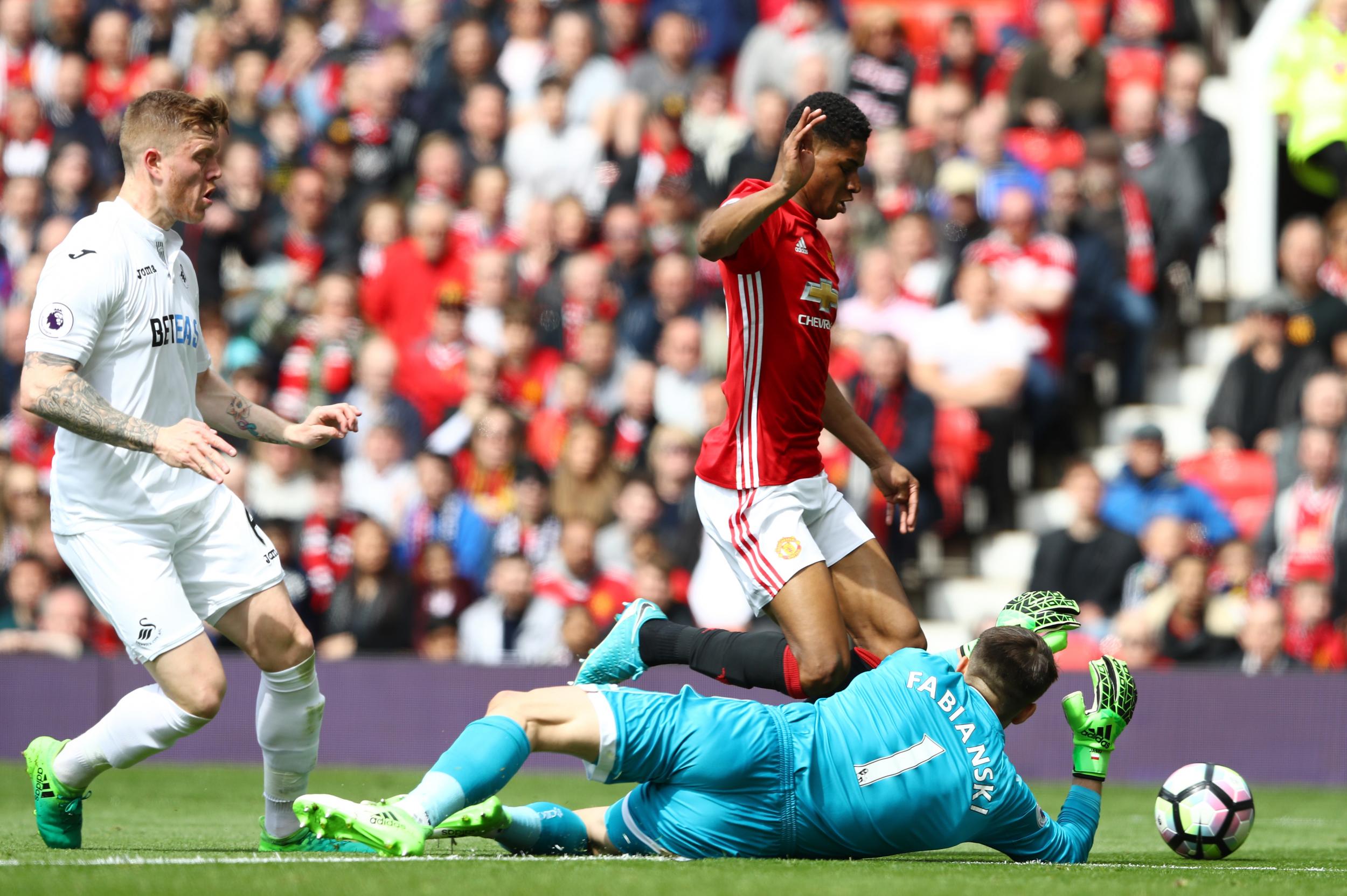 Rashford took a tumble to win United a cheap penalty