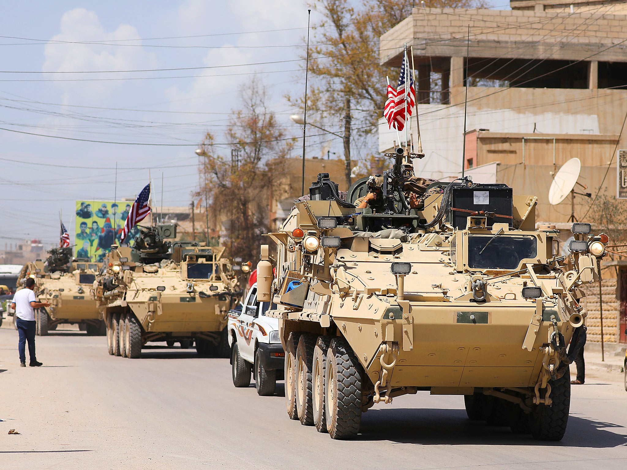 US military vehicles in Syria